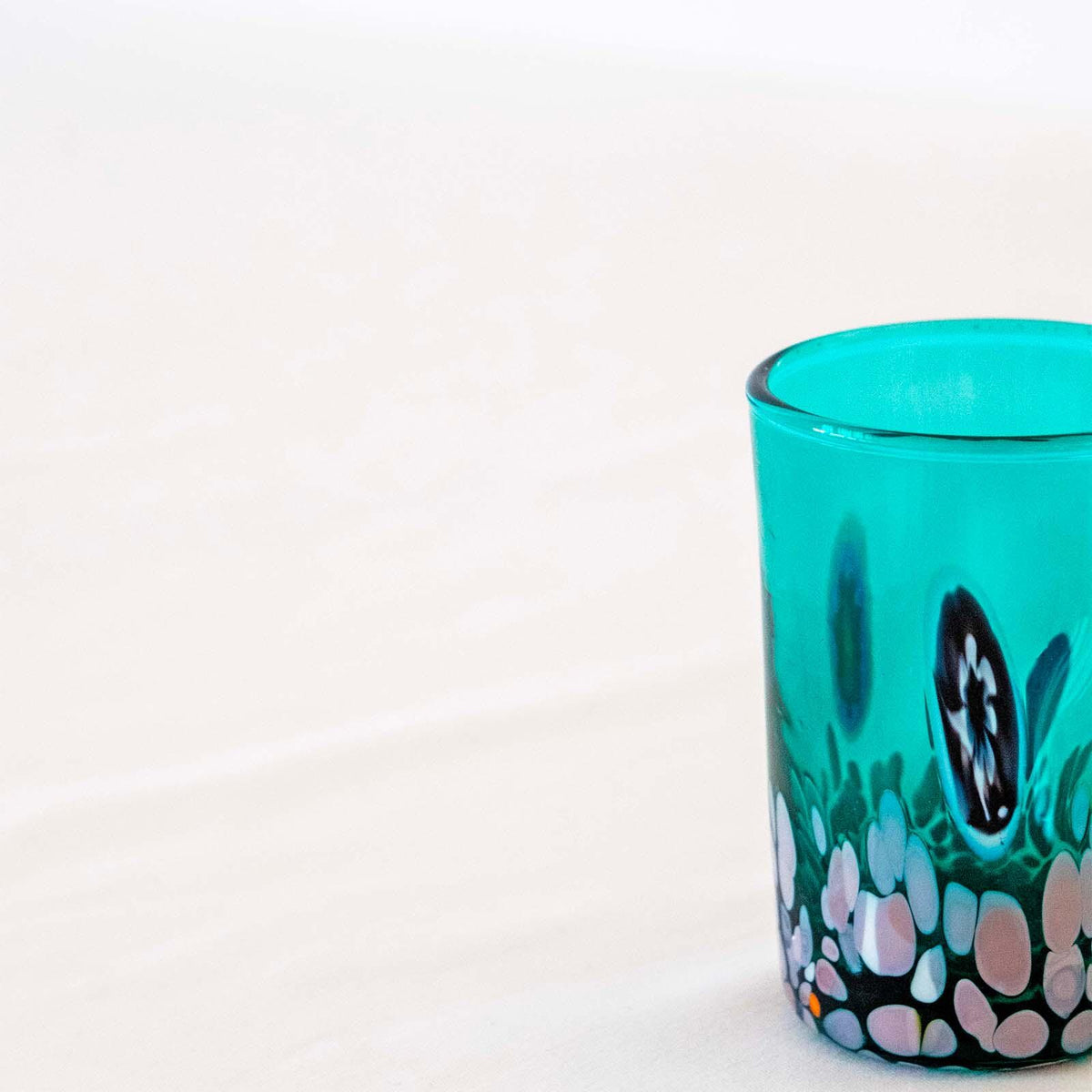 Murano Shot Glass | Certified Murano Glass | Made in Italy | Italian Liqueur Glass | Collection Smeraldo B2