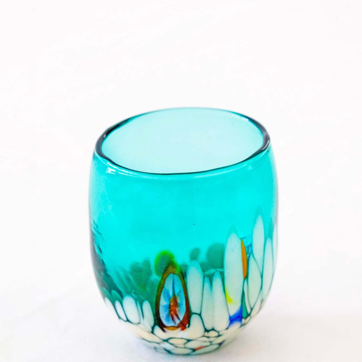Murano Shot Glass | Certified Murano Glass | Made in Italy | Italian Liqueur Glass | Collection Smeraldo B12