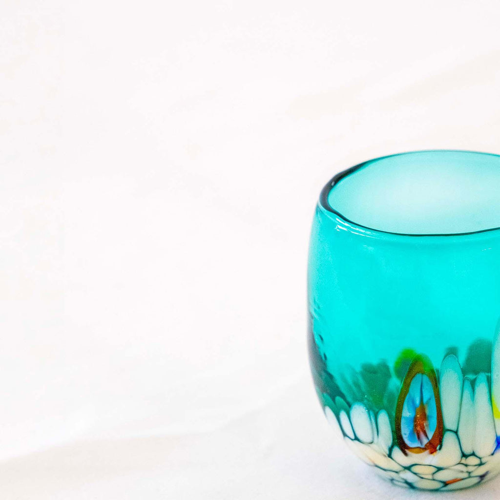 Murano Shot Glass | Certified Murano Glass | Made in Italy | Italian Liqueur Glass | Collection Smeraldo B12