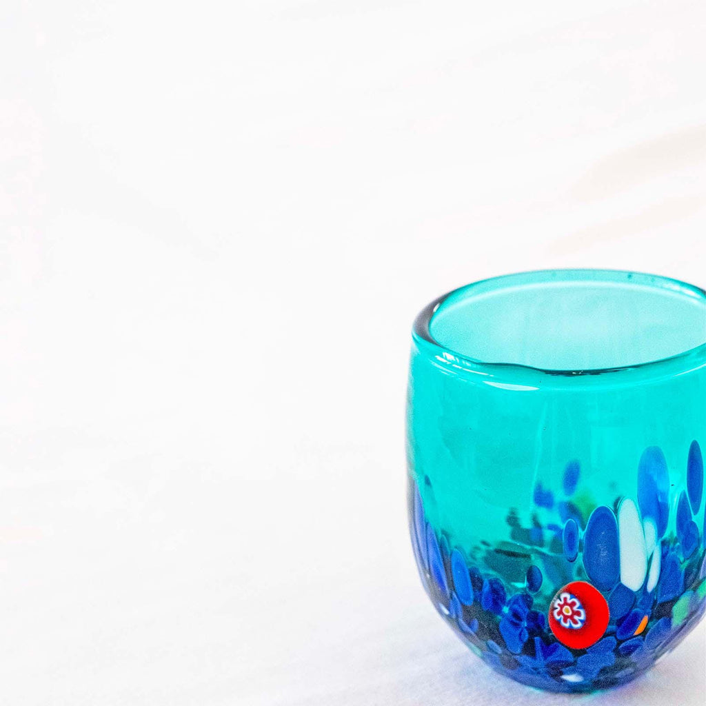 Murano Shot Glass | Certified Murano Glass | Made in Italy | Italian Liqueur Glass | Collection Smeraldo B12