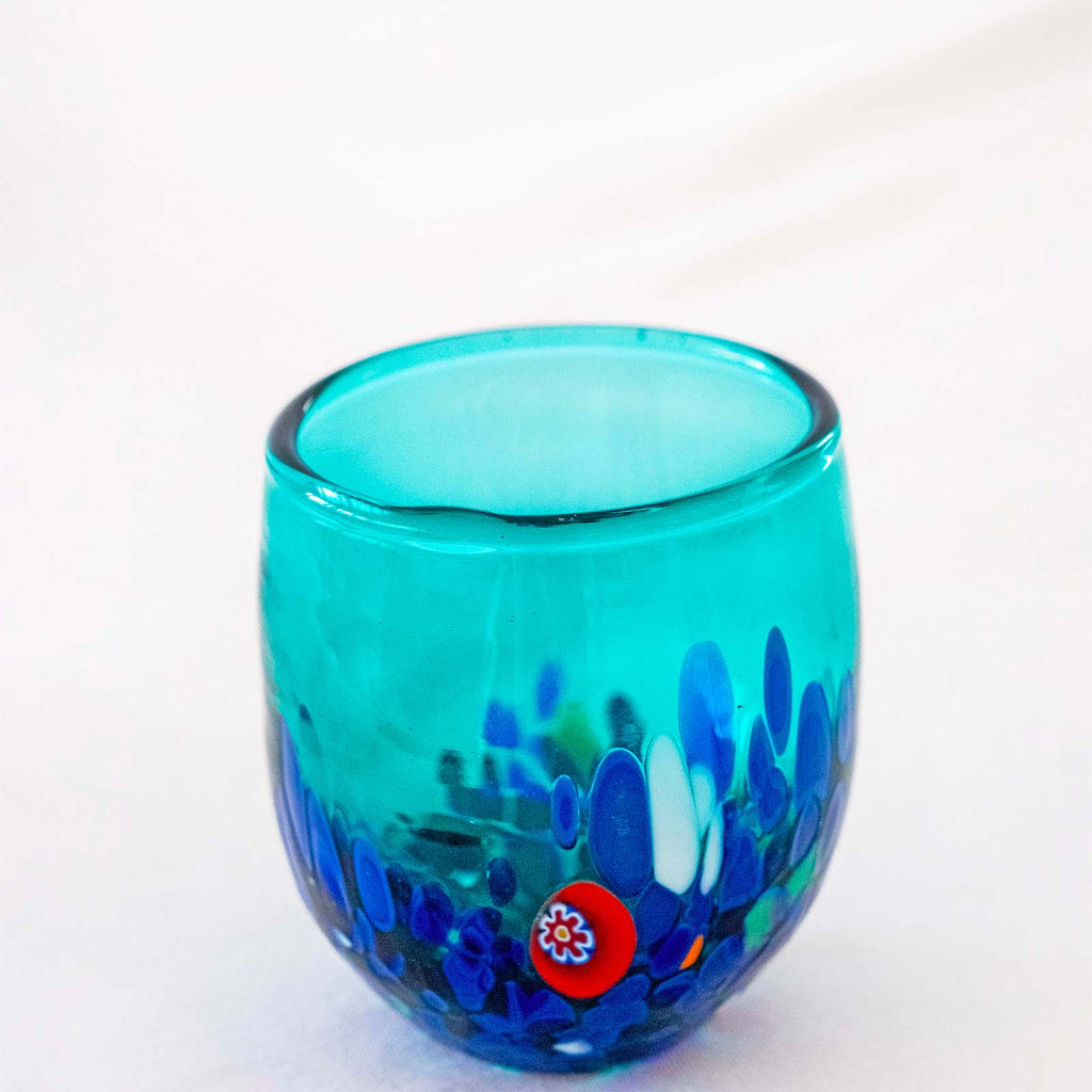 Murano Shot Glass | Certified Murano Glass | Made in Italy | Italian Liqueur Glass | Collection Smeraldo B12