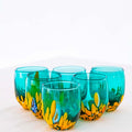 Murano Shot Glass | Certified Murano Glass | Made in Italy | Italian Liqueur Glass | Collection Smeraldo B12