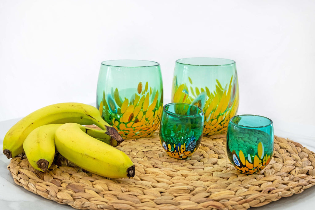 Murano Shot Glass | Certified Murano Glass | Made in Italy | Italian Liqueur Glass | Collection Smeraldo B12