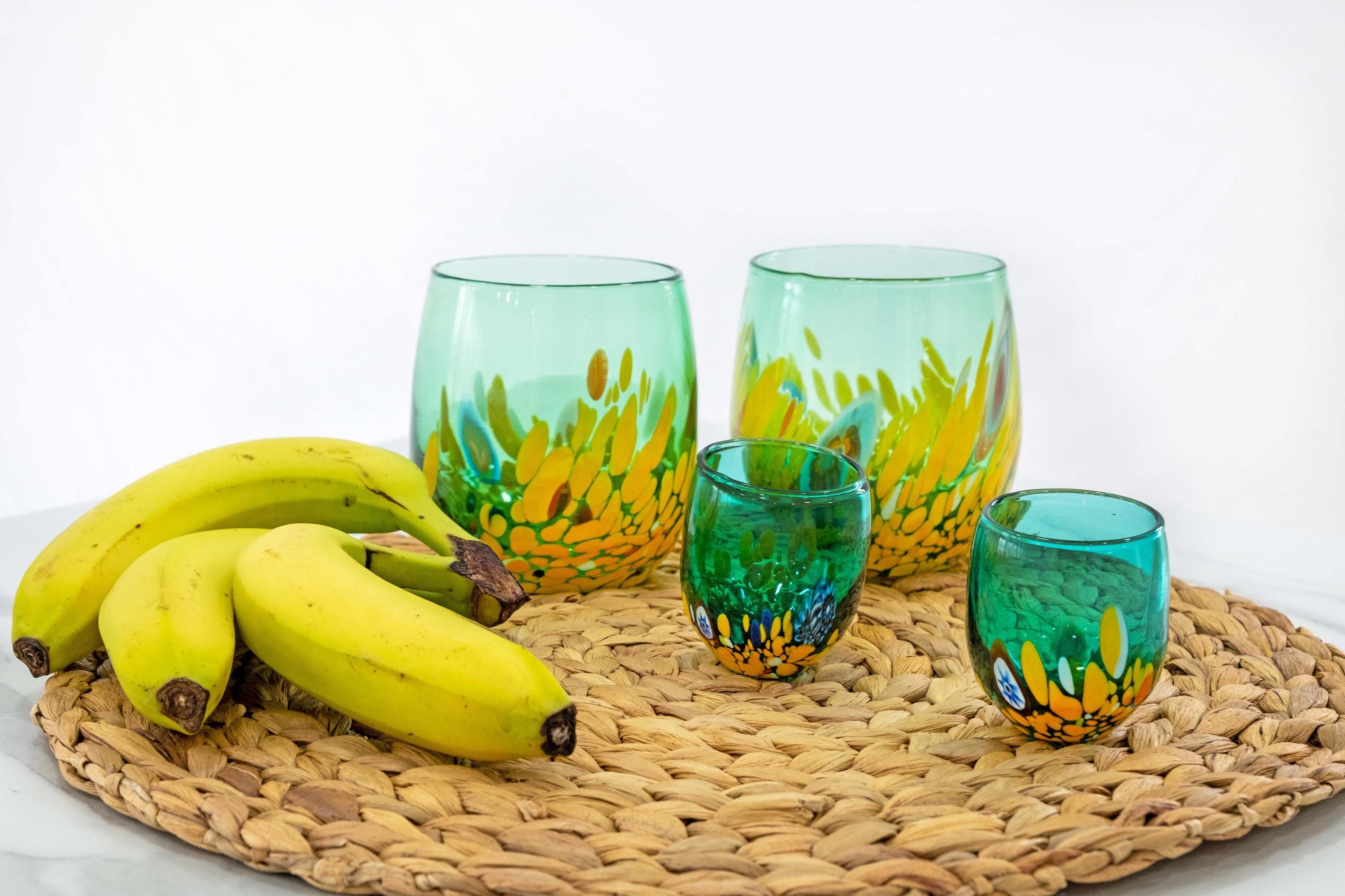 Murano Shot Glass | Certified Murano Glass | Made in Italy | Italian Liqueur Glass | Collection Smeraldo B12