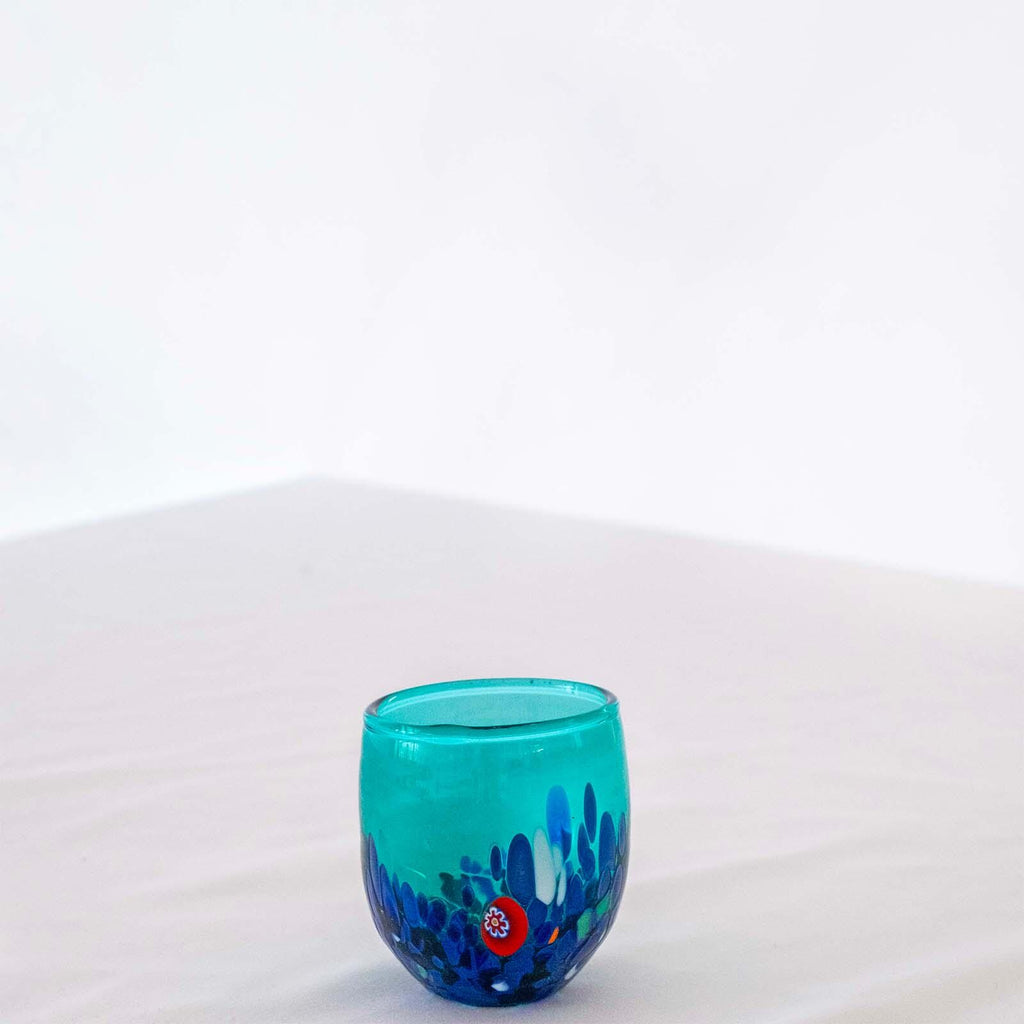 Murano Shot Glass | Certified Murano Glass | Made in Italy | Italian Liqueur Glass | Collection Smeraldo B12