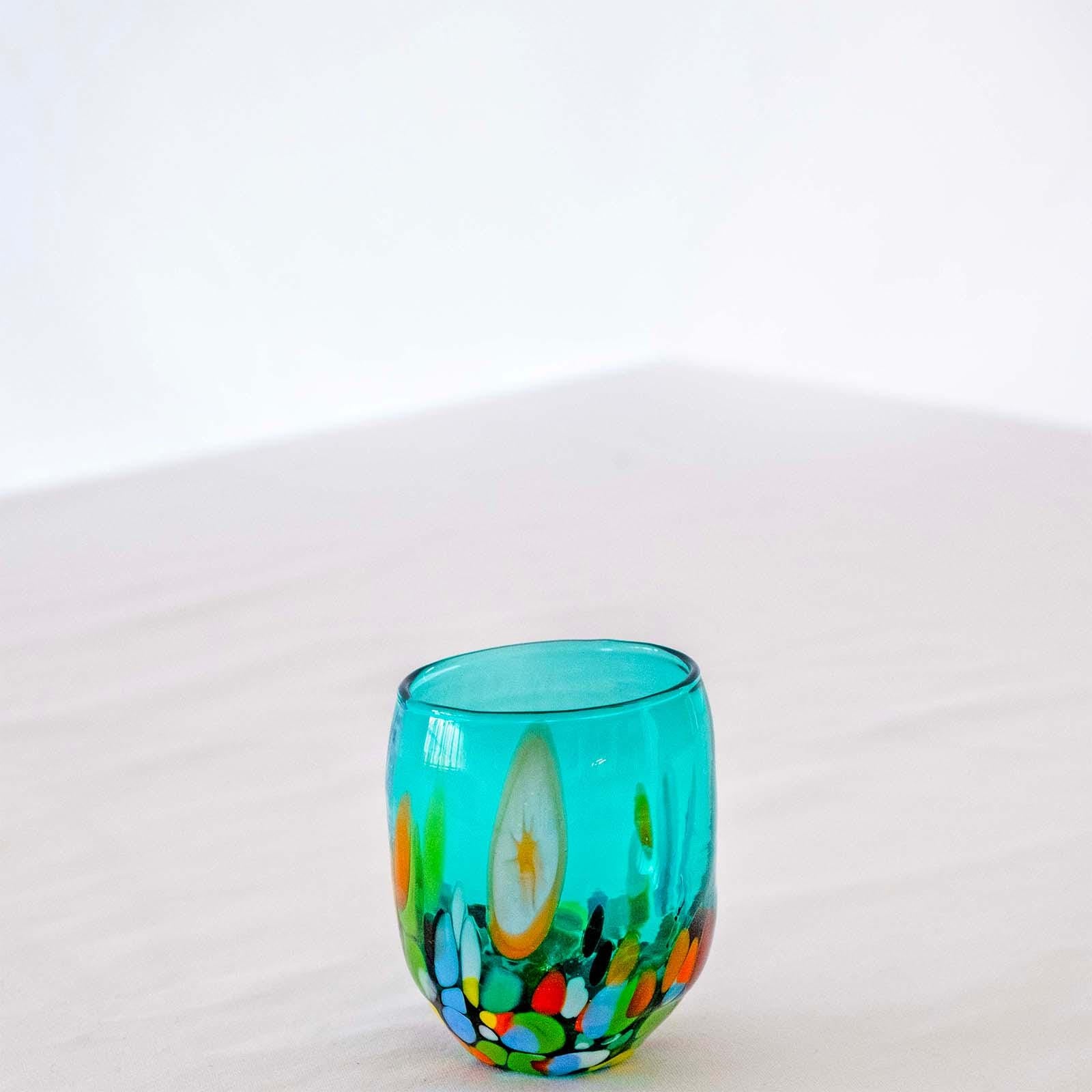 Murano Shot Glass | Certified Murano Glass | Made in Italy | Italian Liqueur Glass | Collection Smeraldo B12