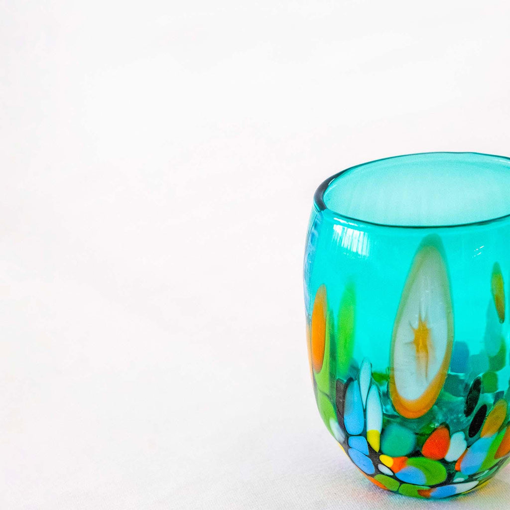 Murano Shot Glass | Certified Murano Glass | Made in Italy | Italian Liqueur Glass | Collection Smeraldo B12