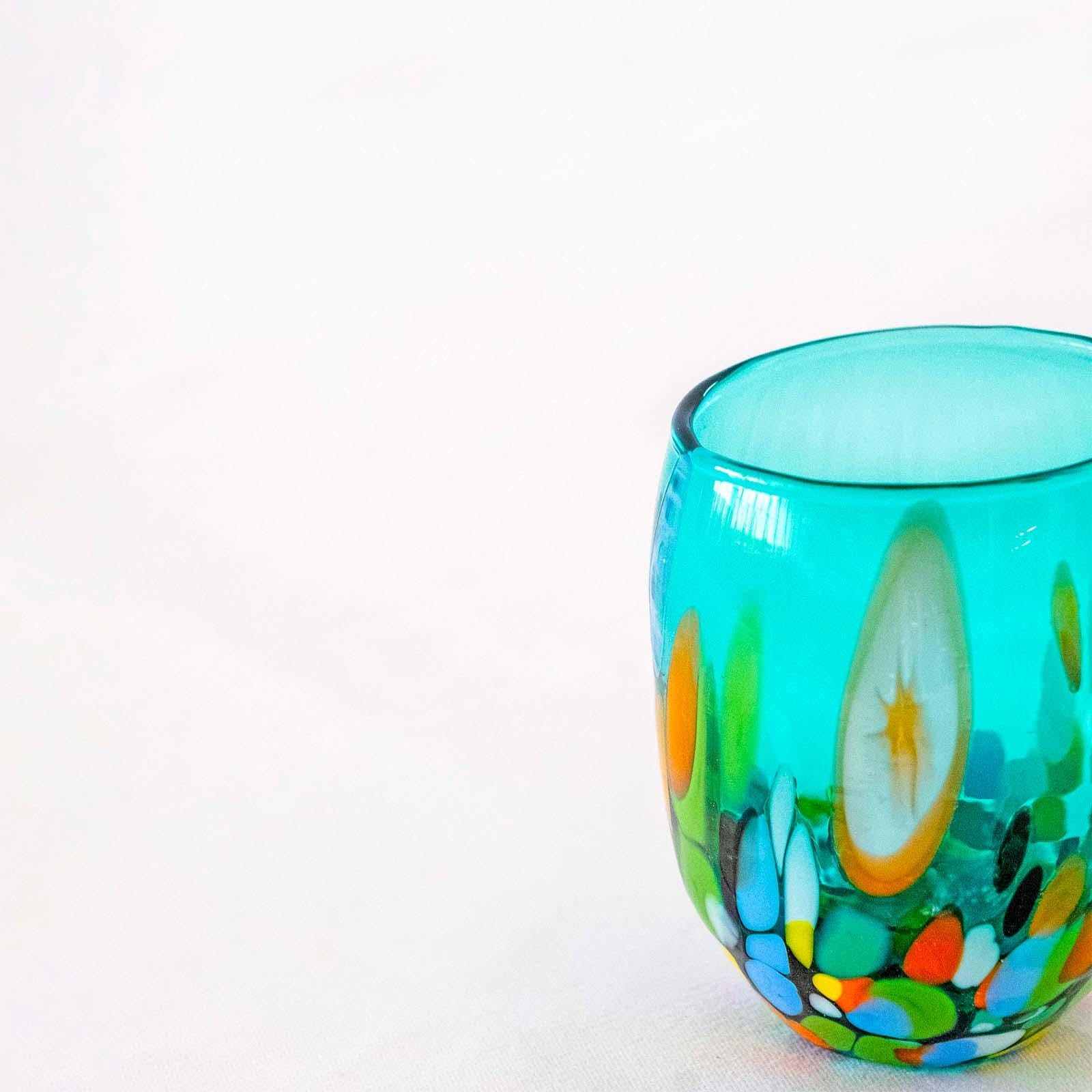 Murano Shot Glass | Certified Murano Glass | Made in Italy | Italian Liqueur Glass | Collection Smeraldo B12