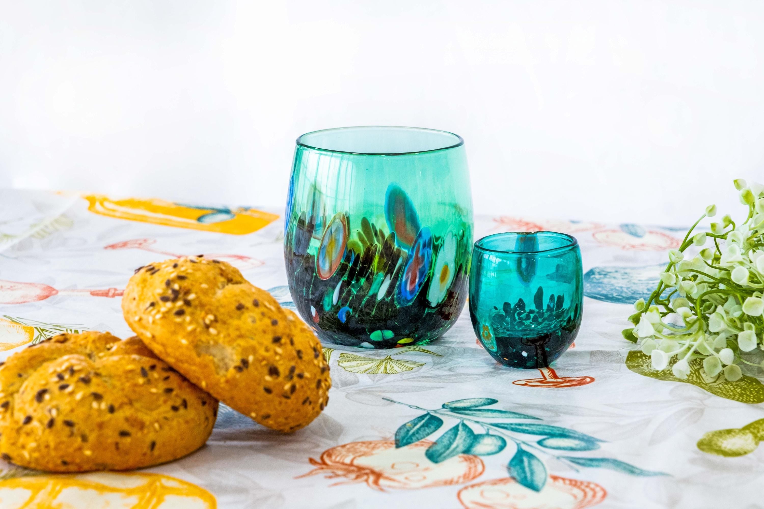 Murano Shot Glass | Certified Murano Glass | Made in Italy | Italian Liqueur Glass | Collection Smeraldo B12