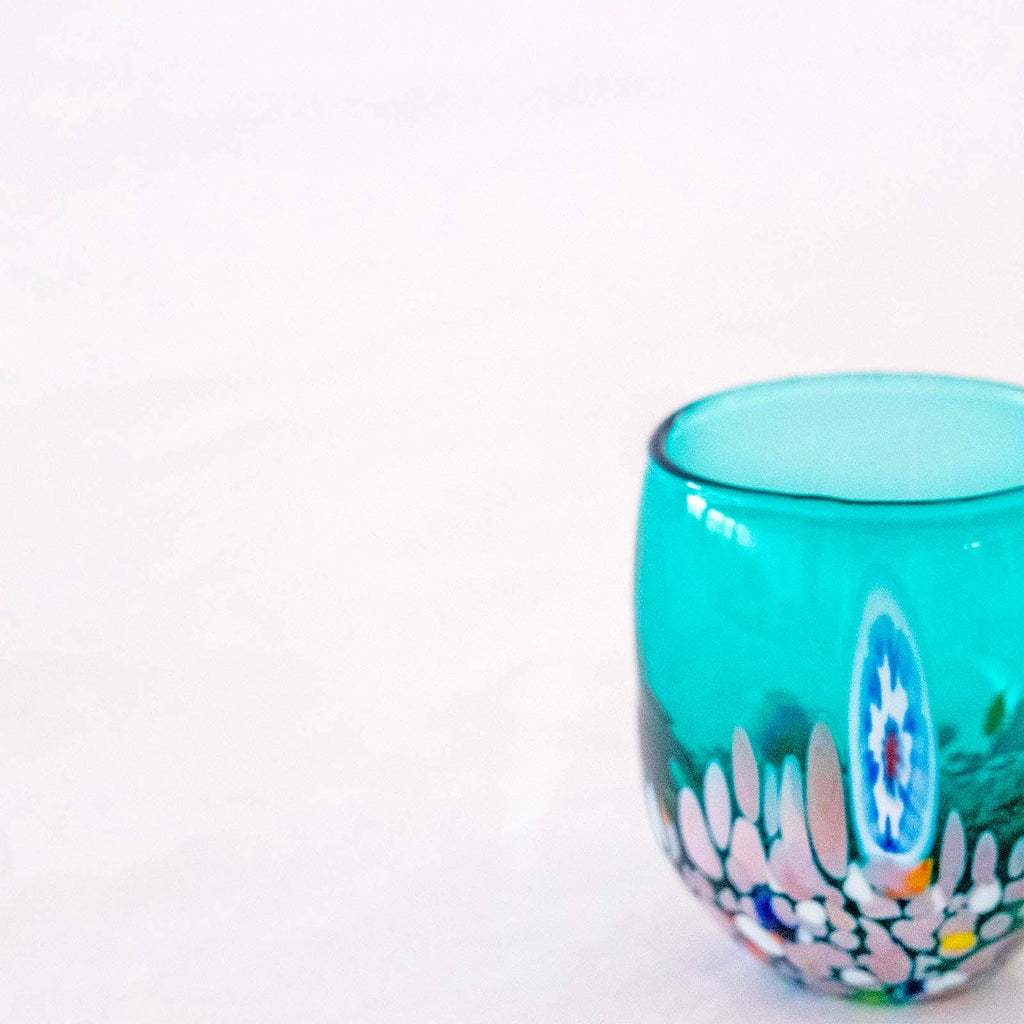 Murano Shot Glass | Certified Murano Glass | Made in Italy | Italian Liqueur Glass | Collection Smeraldo B12