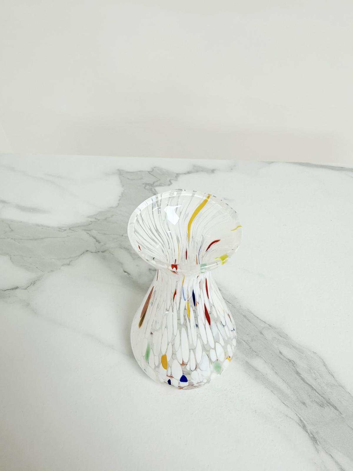 Murano Glass Vase | Certified Murano Glass | Made in Italy | Decorative Vase | Collection Begonia