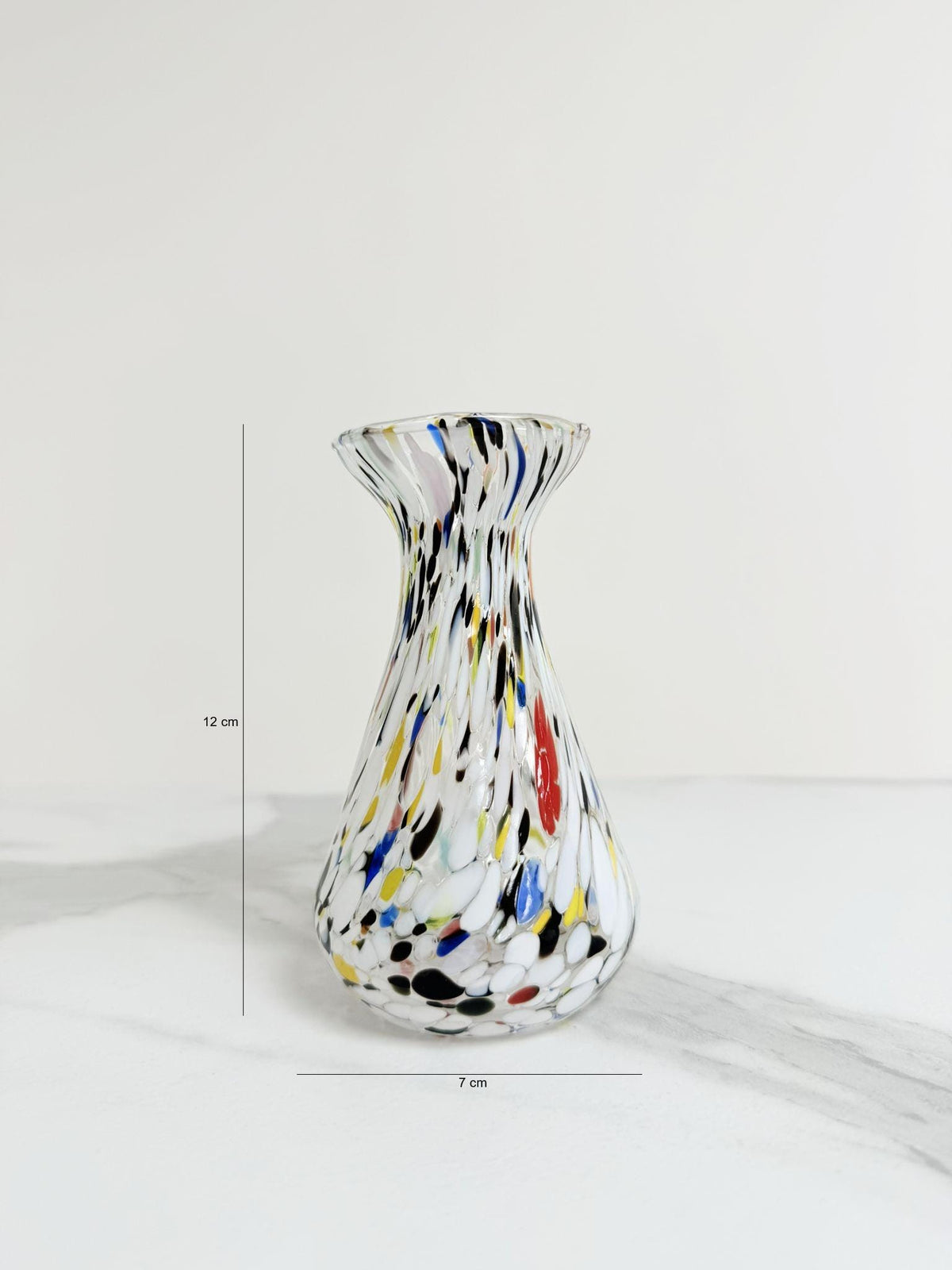 Murano Glass Vase | Certified Murano Glass | Made in Italy | Decorative Vase | Collection Begonia
