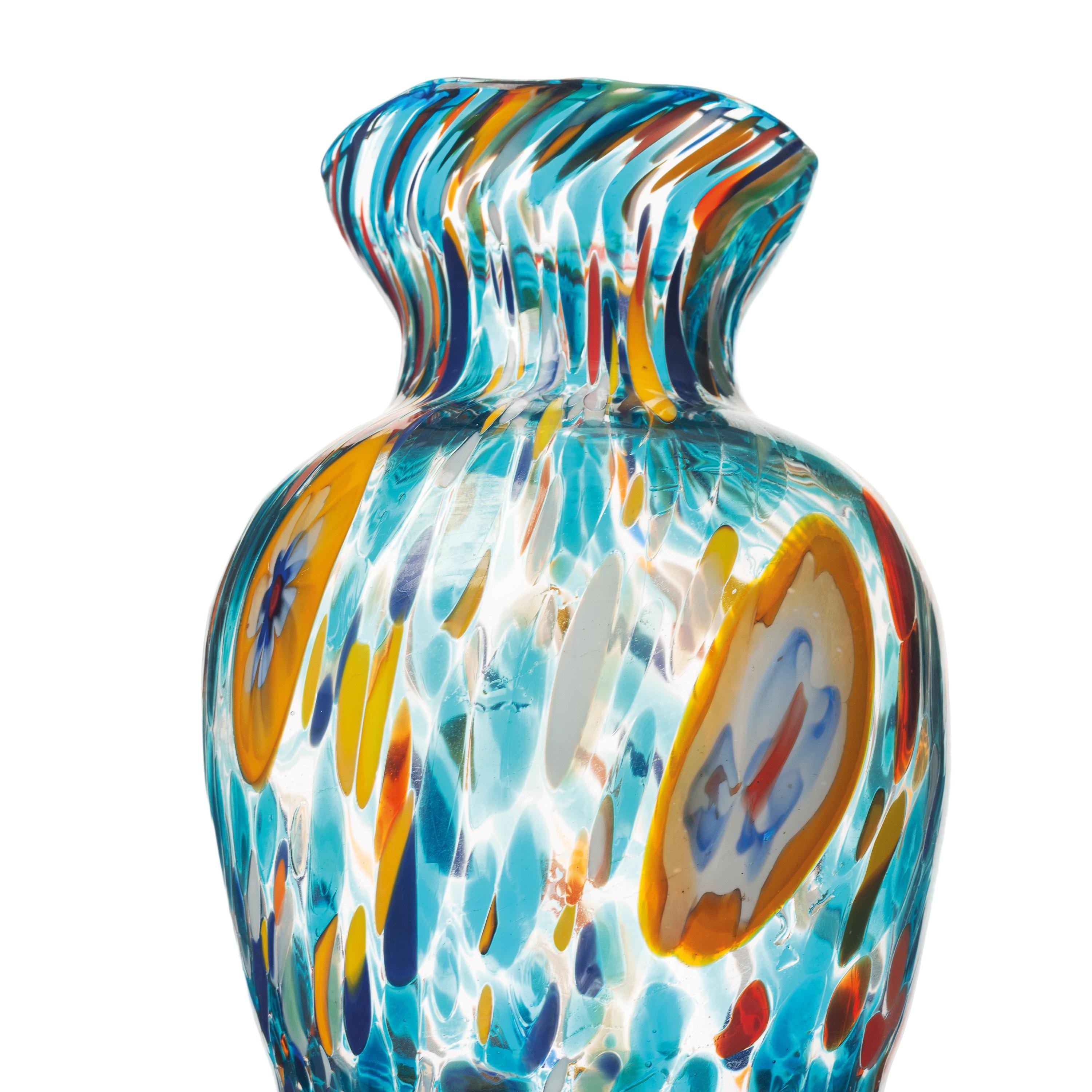 Murano Glass Vase | Certified Murano Glass | Made in Italy | Decorative Vase | Collection Gardenia