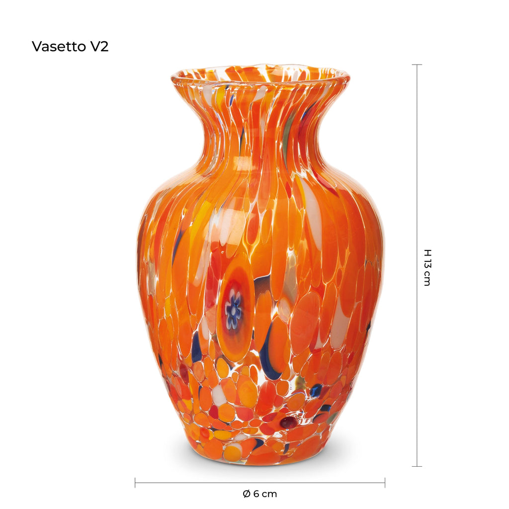 Murano Glass Vase | Certified Murano Glass | Made in Italy | Decorative Vase | Collection Gardenia
