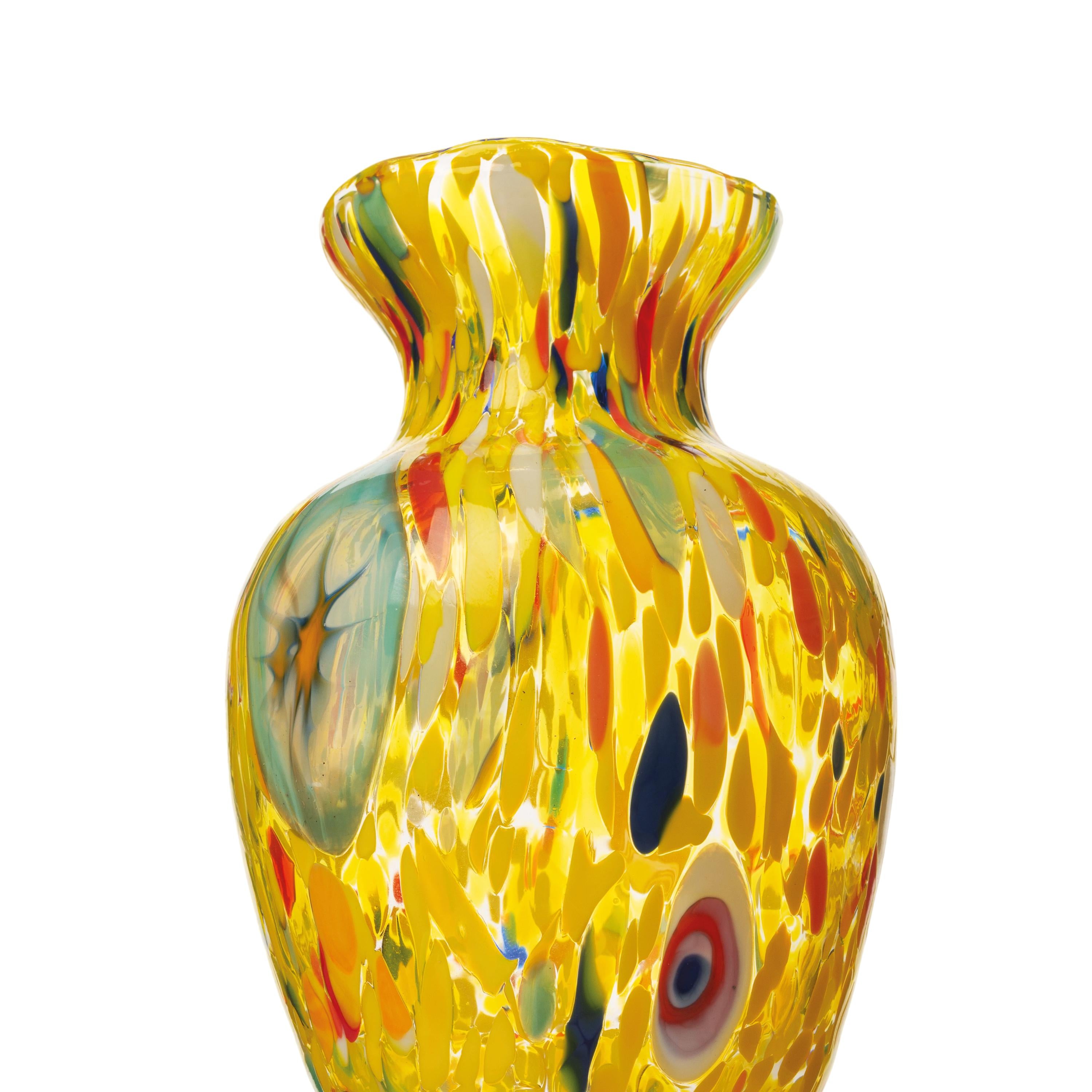 Murano Glass Vase | Certified Murano Glass | Made in Italy | Decorative Vase | Collection Gardenia