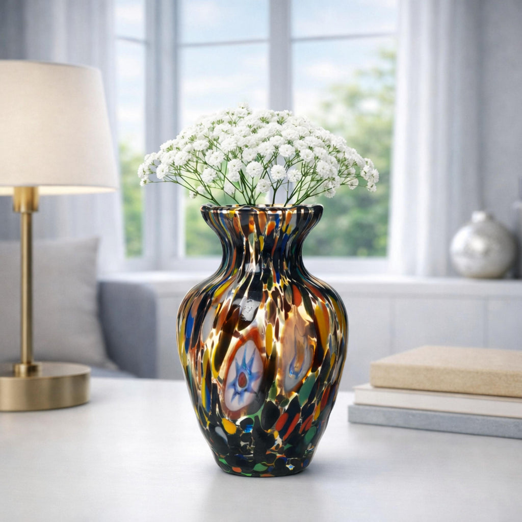 Murano Glass Vase | Certified Murano Glass | Made in Italy | Decorative Vase | Collection Gardenia