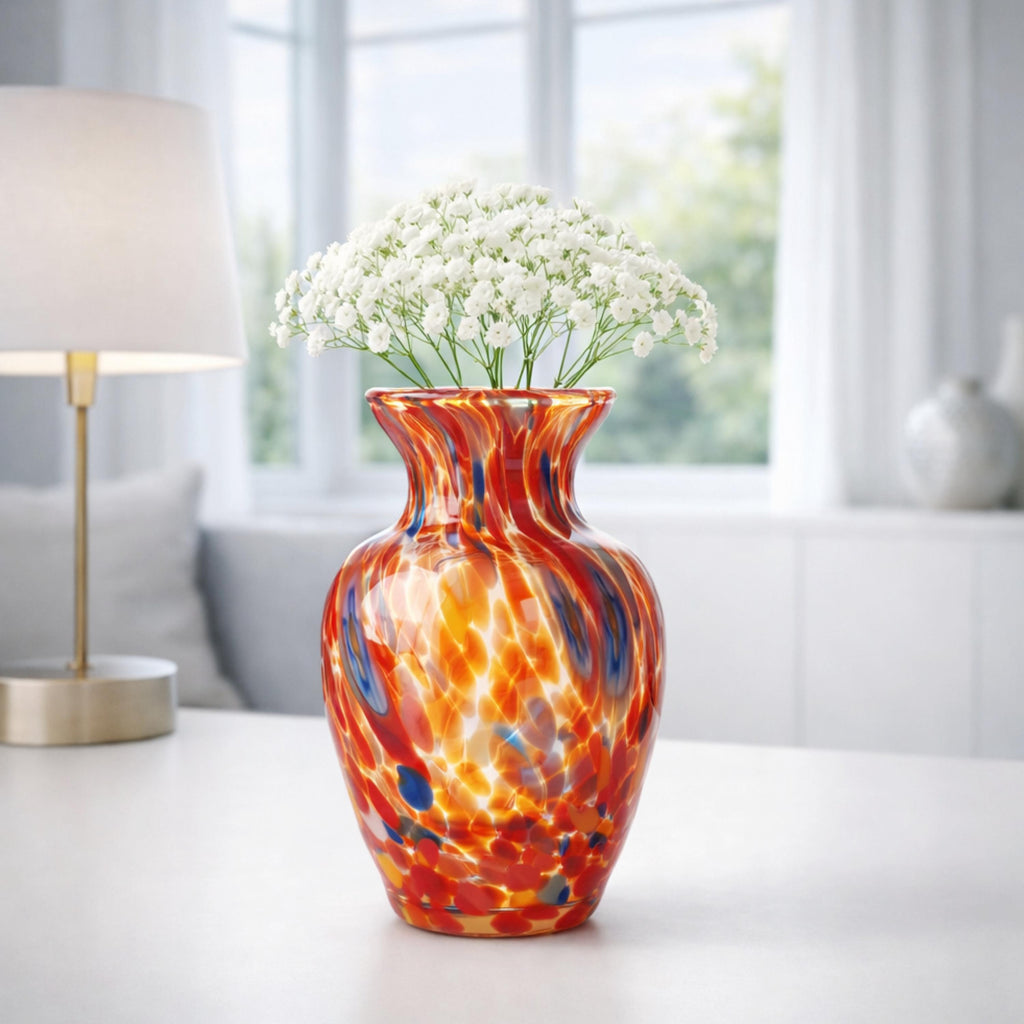 Murano Glass Vase | Certified Murano Glass | Made in Italy | Decorative Vase | Collection Gardenia