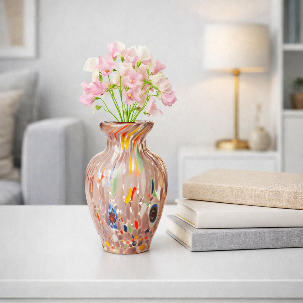 Murano Glass Vase | Certified Murano Glass | Made in Italy | Decorative Vase | Collection Gardenia