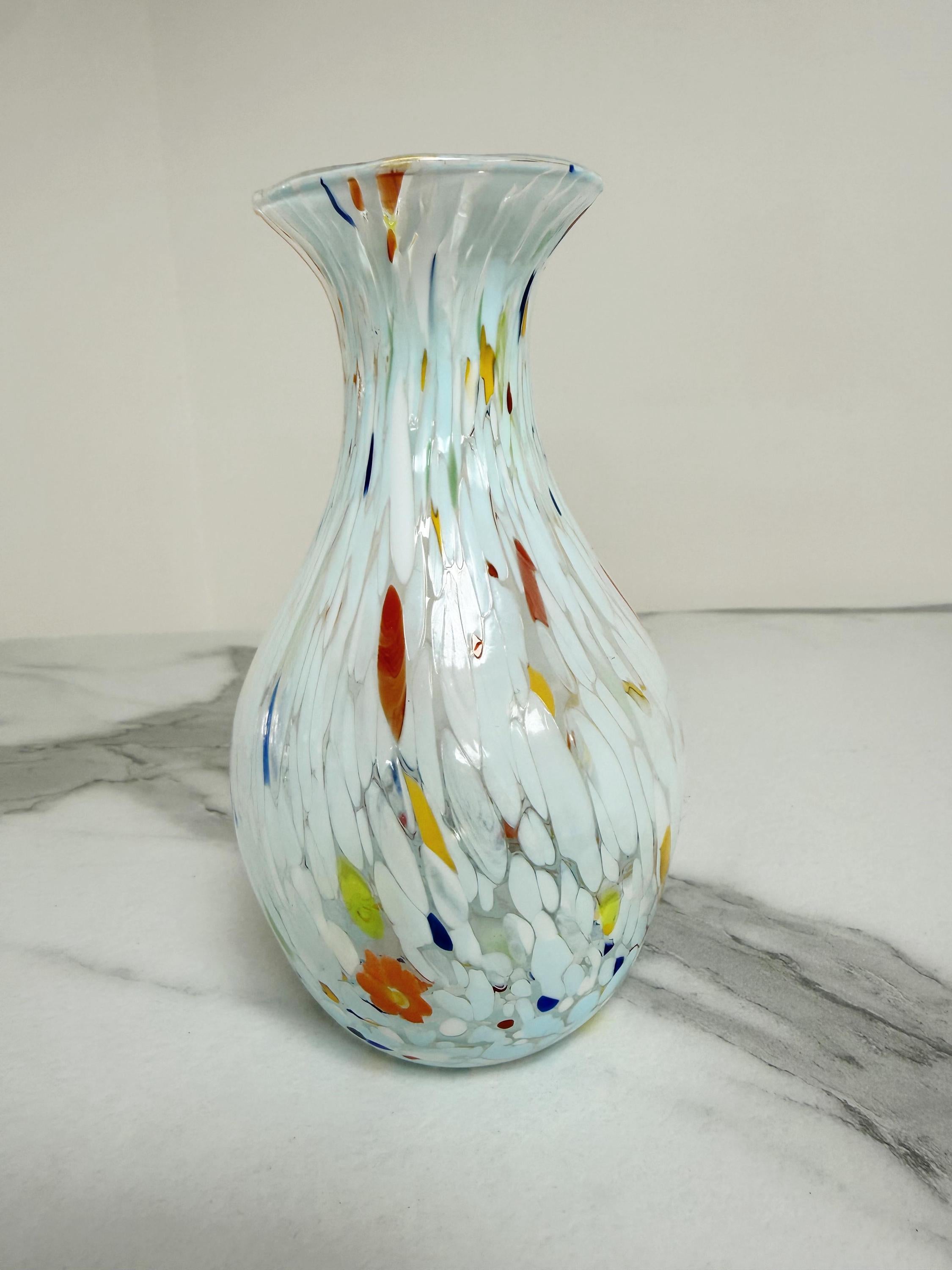Murano Glass Vase | Certified Murano Glass | Made in Italy | Decorative Vase | Collection Poenia