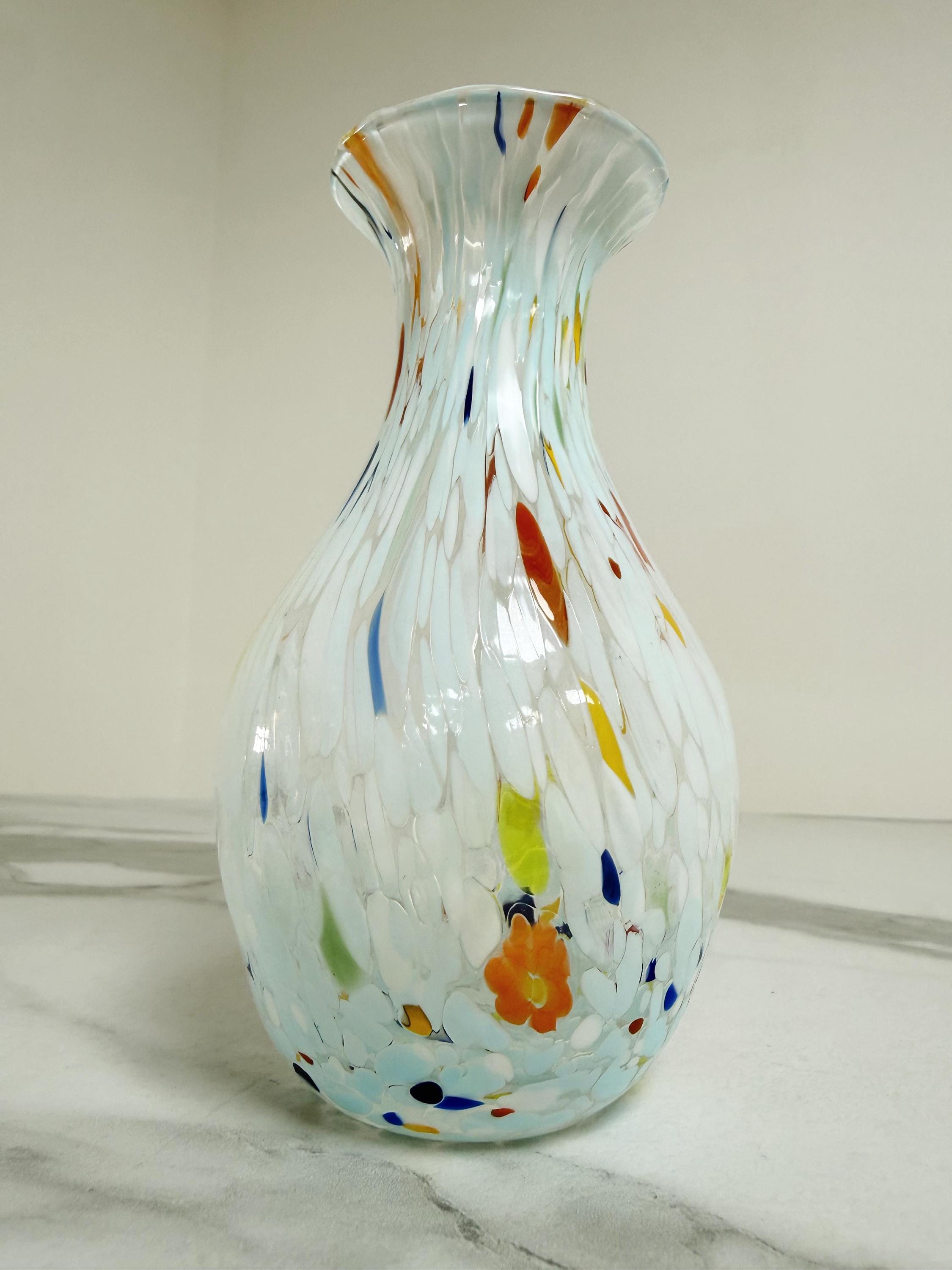 Murano Glass Vase | Certified Murano Glass | Made in Italy | Decorative Vase | Collection Poenia
