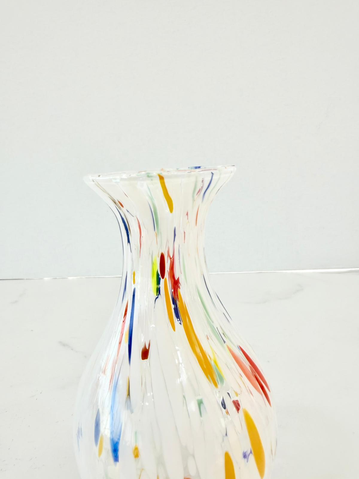 Murano Glass Vase | Certified Murano Glass | Made in Italy | Decorative Vase | Collection Poenia