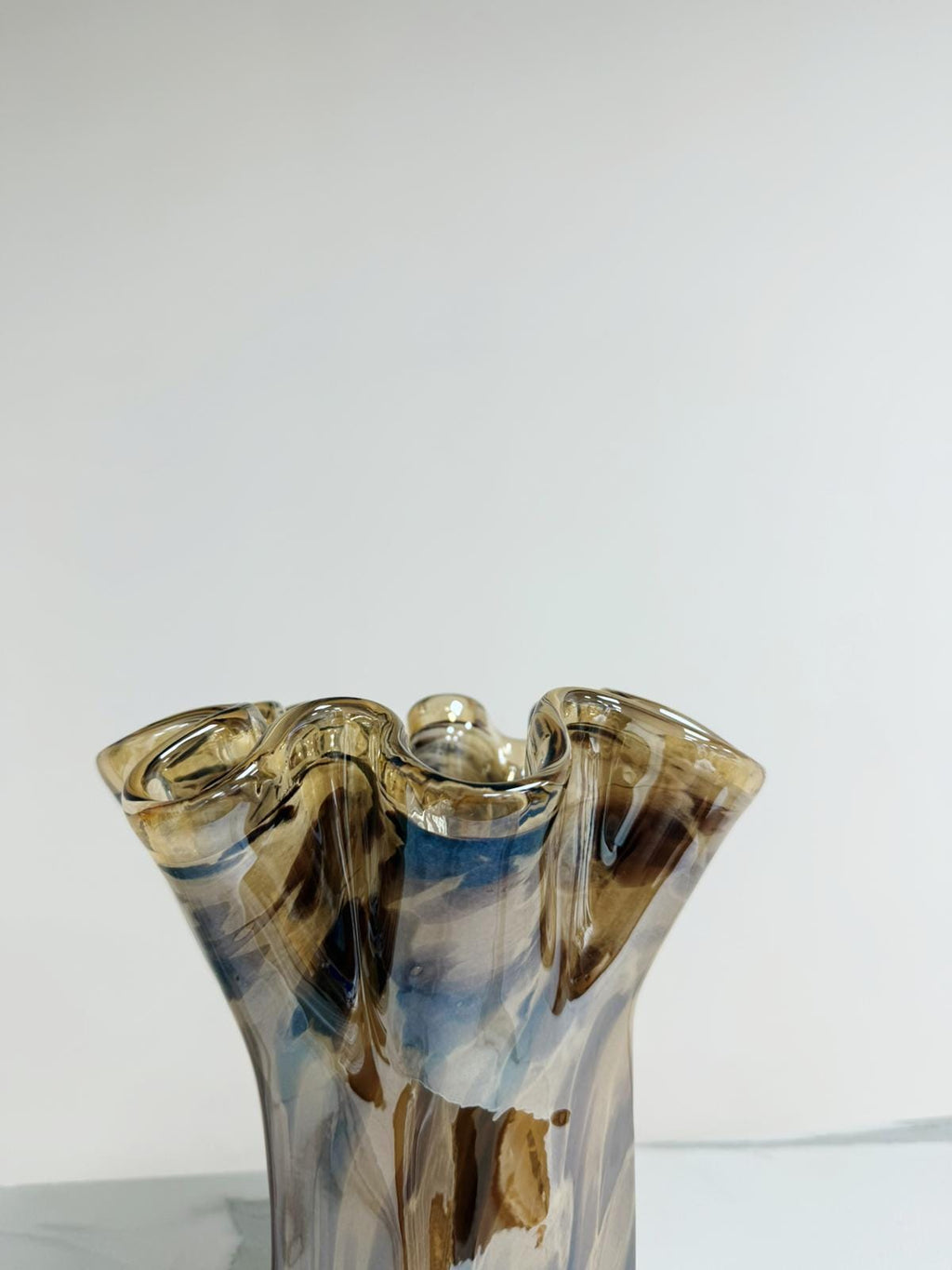 Murano Glass Vase | Certified Murano Glass | Made in Italy | Decorative Vase | Collection Fazzoletto Medio