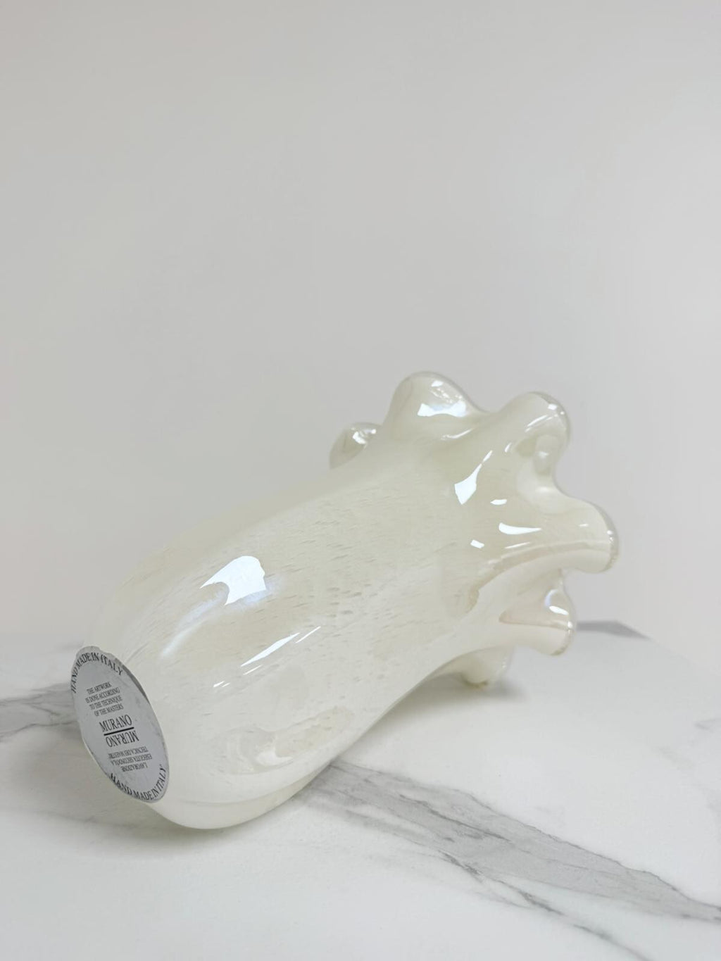 Murano Glass Vase | Certified Murano Glass | Made in Italy | Decorative Vase | Collection Fazzoletto Medio