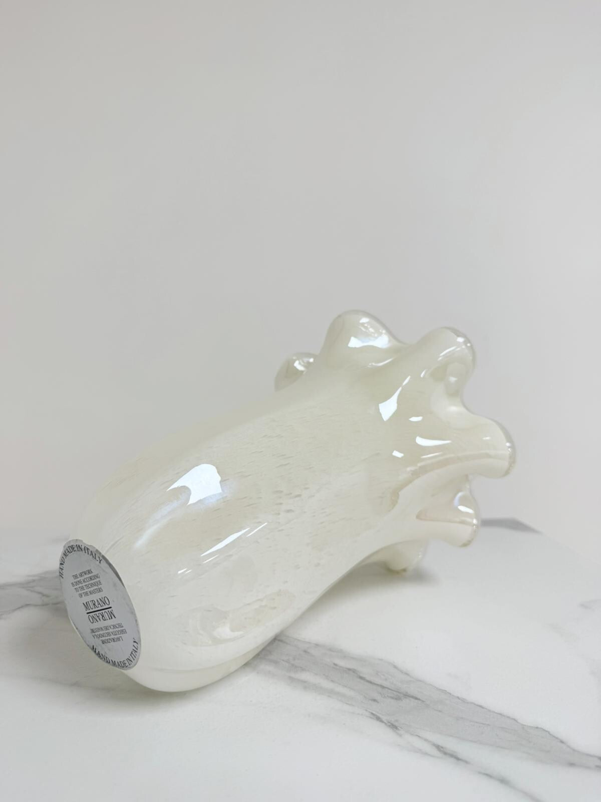 Murano Glass Vase | Certified Murano Glass | Made in Italy | Decorative Vase | Collection Fazzoletto Medio