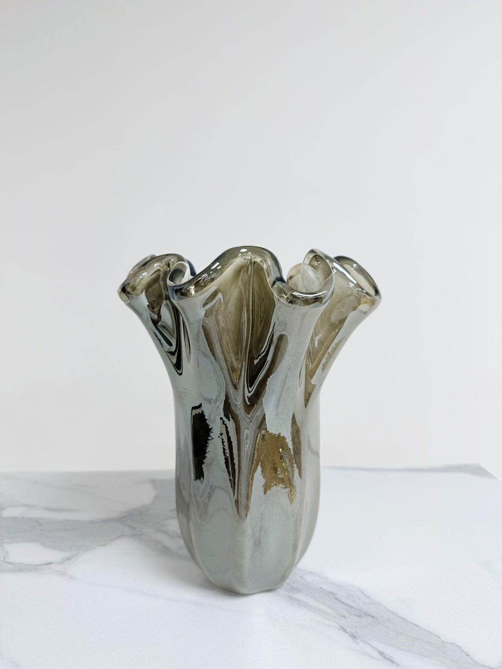 Murano Glass Vase | Certified Murano Glass | Made in Italy | Decorative Vase | Collection Fazzoletto Medio