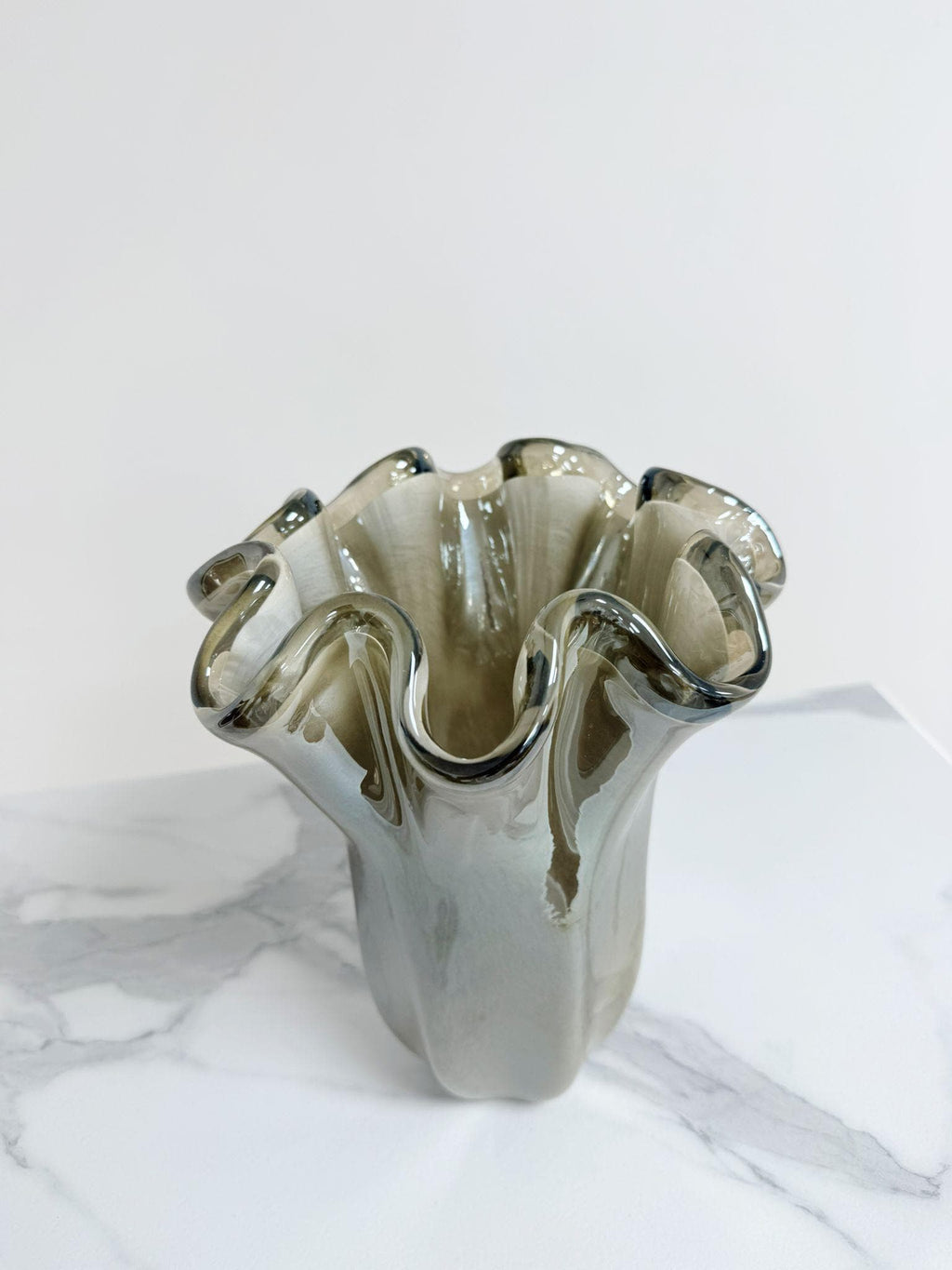Murano Glass Vase | Certified Murano Glass | Made in Italy | Decorative Vase | Collection Fazzoletto Medio