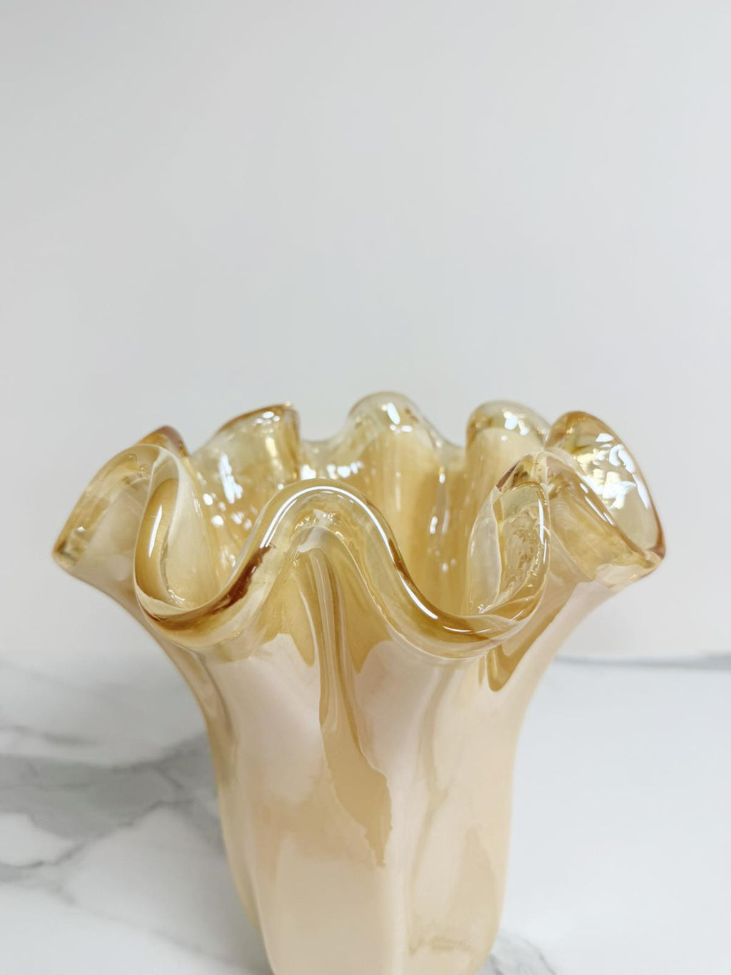 Murano Glass Vase | Certified Murano Glass | Made in Italy | Decorative Vase | Collection Fazzoletto Medio