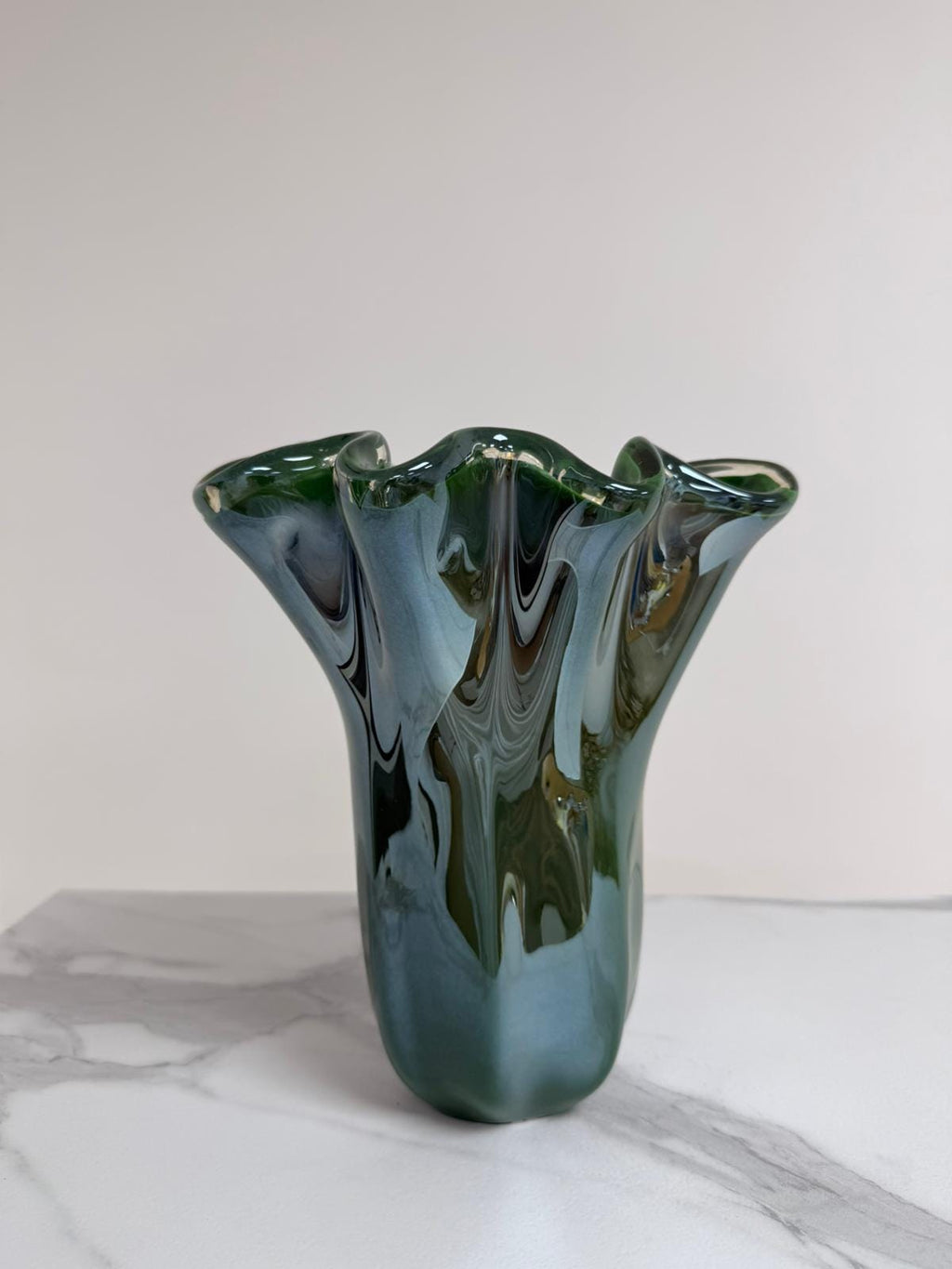 Murano Glass Vase | Certified Murano Glass | Made in Italy | Decorative Vase | Collection Fazzoletto Medio