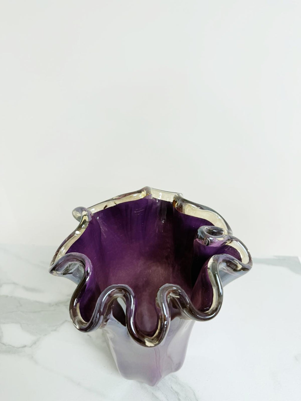 Murano Glass Vase | Certified Murano Glass | Made in Italy | Decorative Vase | Collection Fazzoletto Medio