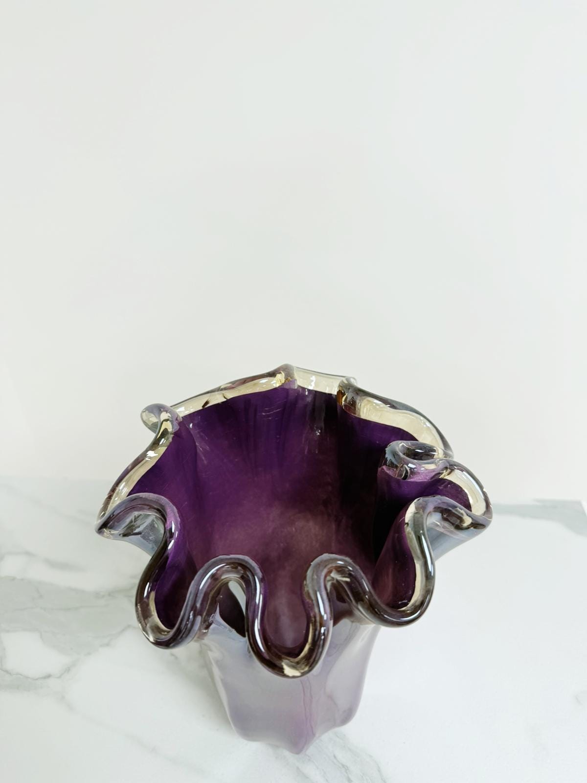 Murano Glass Vase | Certified Murano Glass | Made in Italy | Decorative Vase | Collection Fazzoletto Medio