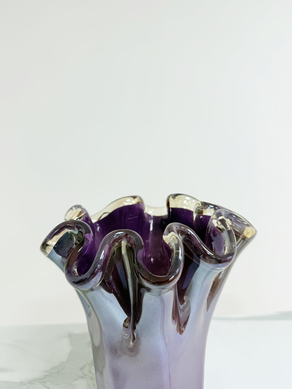 Murano Glass Vase | Certified Murano Glass | Made in Italy | Decorative Vase | Collection Fazzoletto Medio