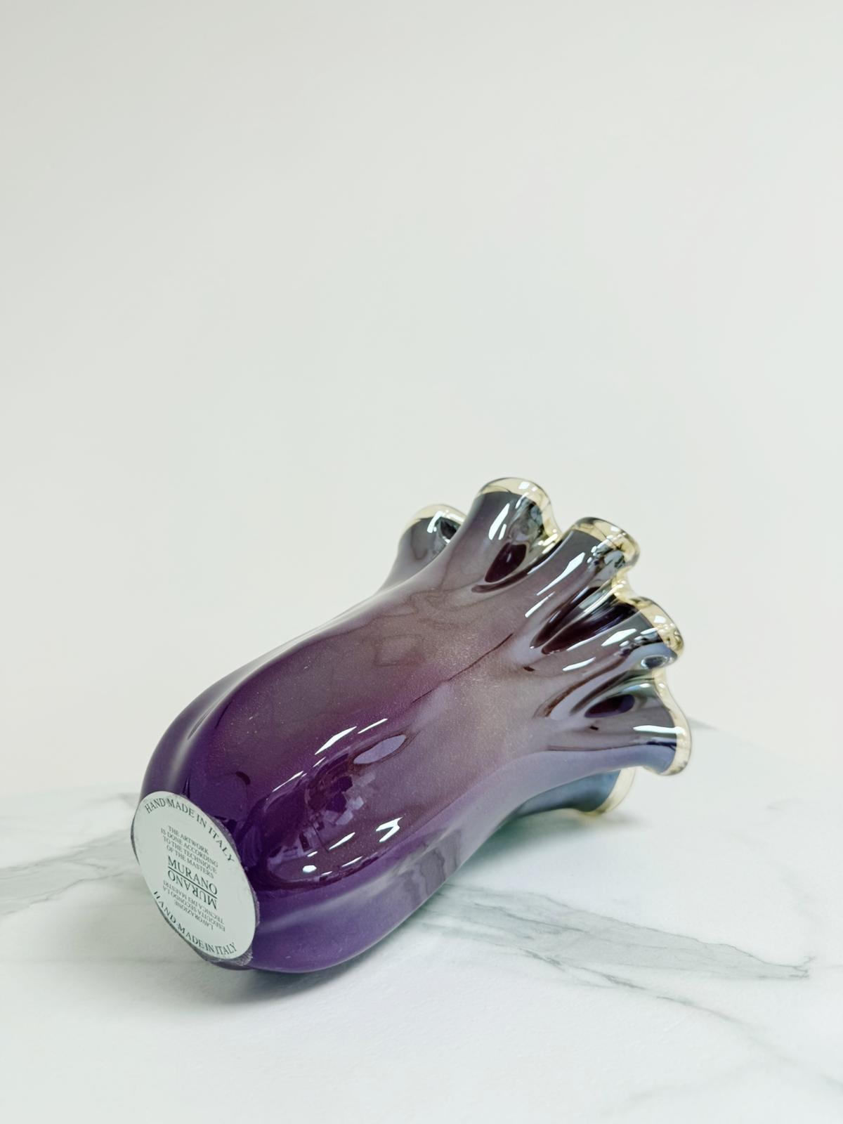 Murano Glass Vase | Certified Murano Glass | Made in Italy | Decorative Vase | Collection Fazzoletto Medio