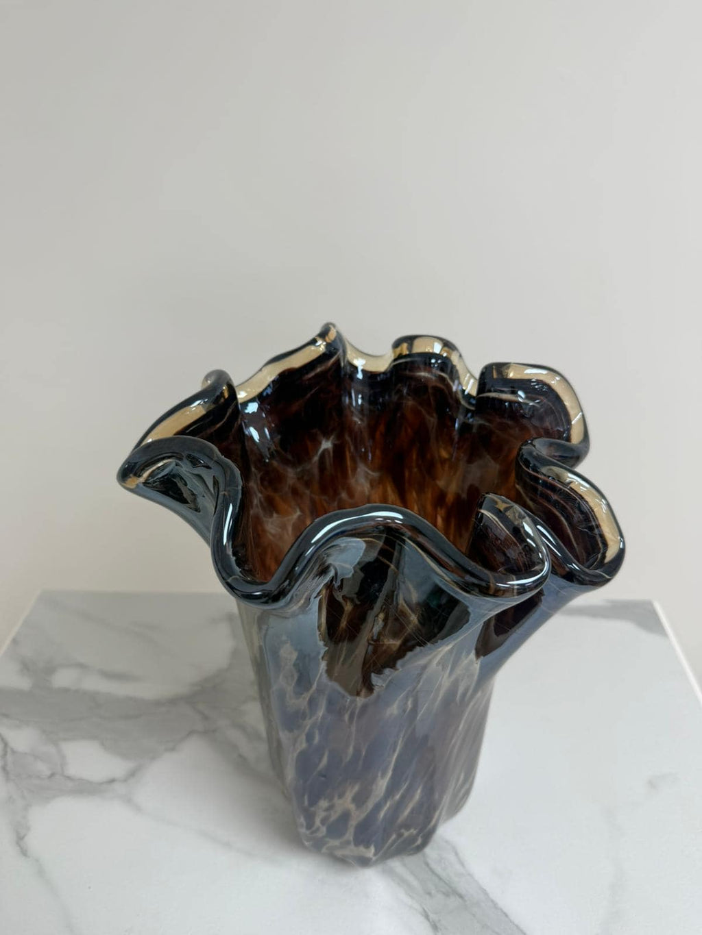 Murano Glass Vase | Certified Murano Glass | Made in Italy | Decorative Vase | Collection Fazzoletto Grande