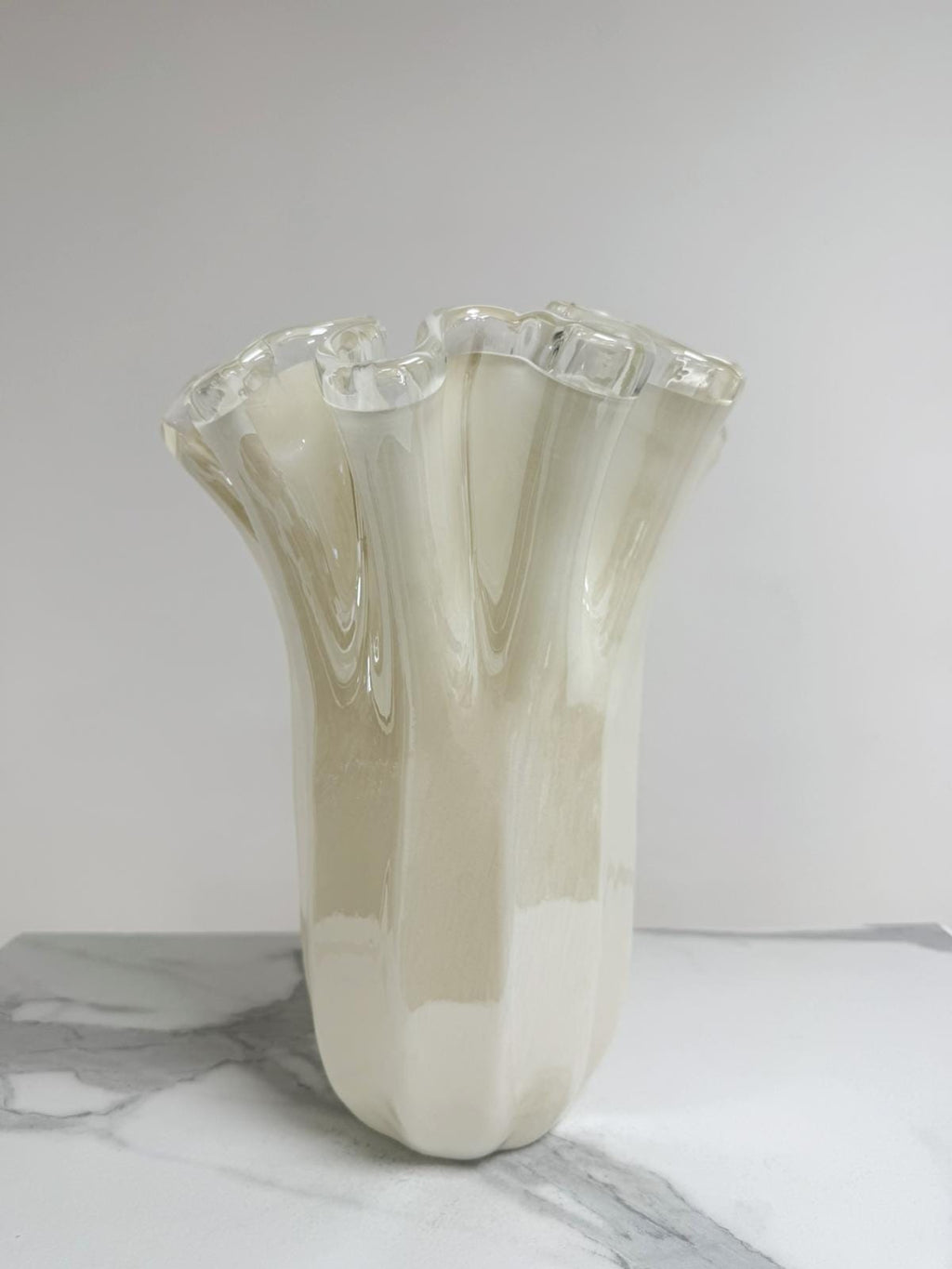 Murano Glass Vase | Certified Murano Glass | Made in Italy | Decorative Vase | Collection Fazzoletto Grande