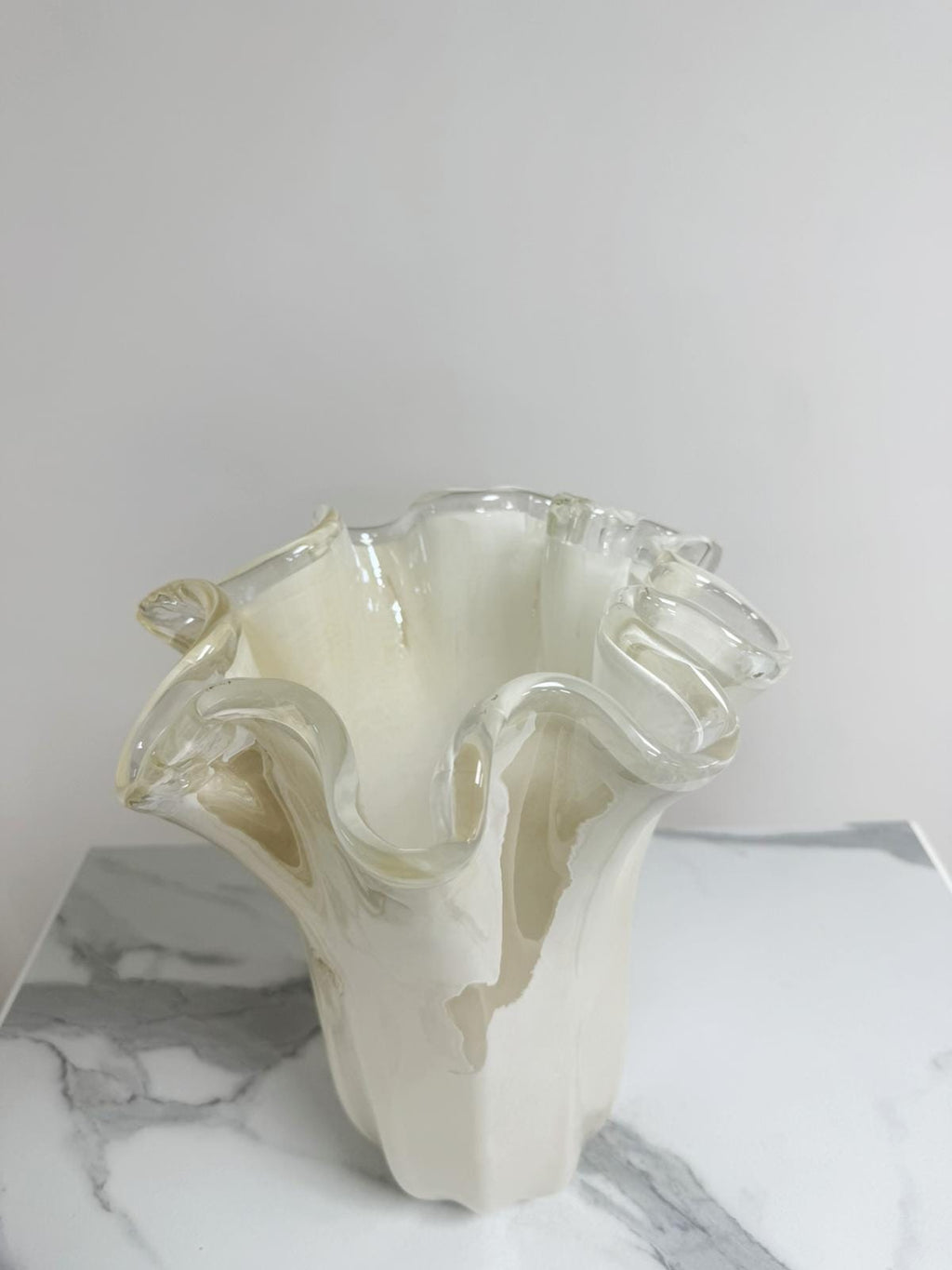 Murano Glass Vase | Certified Murano Glass | Made in Italy | Decorative Vase | Collection Fazzoletto Grande