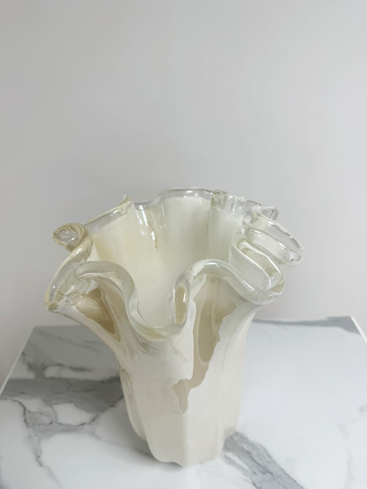 Murano Glass Vase | Certified Murano Glass | Made in Italy | Decorative Vase | Collection Fazzoletto Grande