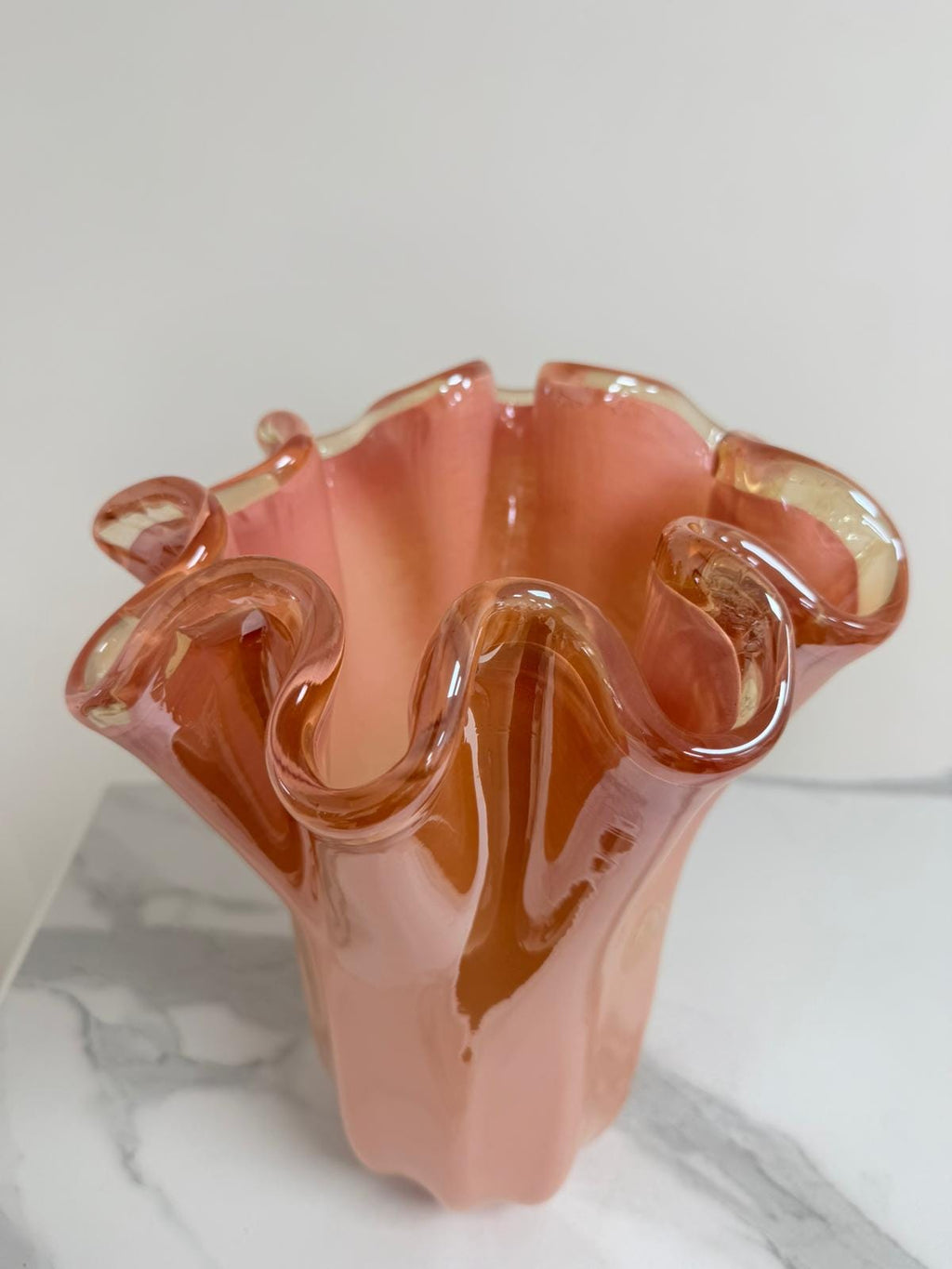 Murano Glass Vase | Certified Murano Glass | Made in Italy | Decorative Vase | Collection Fazzoletto Grande