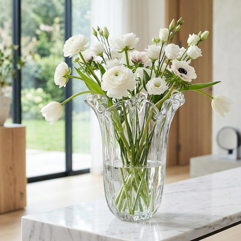 Murano Glass Vase | Certified Murano Glass | Made in Italy | Decorative Vase | Collection Fazzoletto Grande