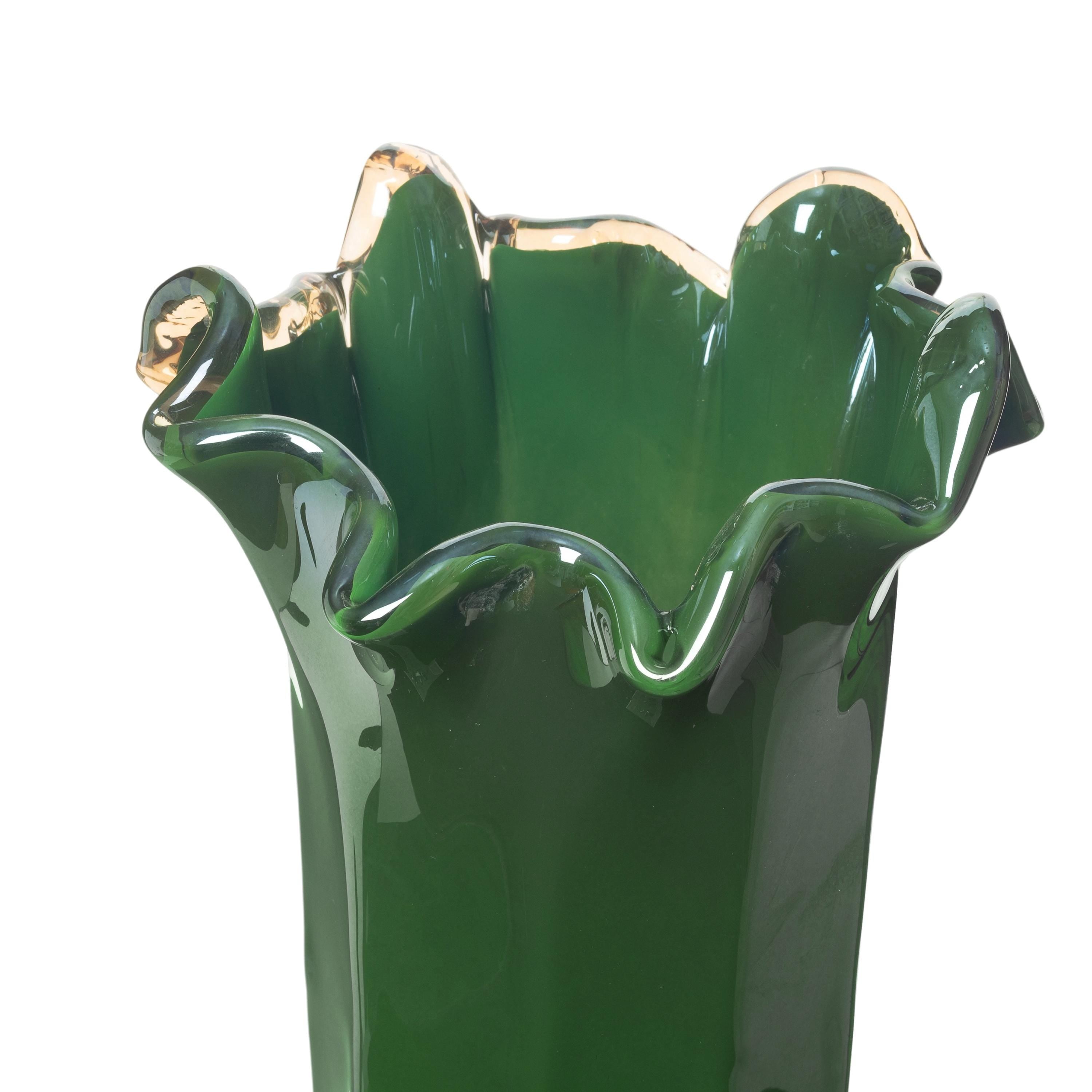 Murano Glass Vase | Certified Murano Glass | Made in Italy | Decorative Vase | Collection Fazzoletto Grande