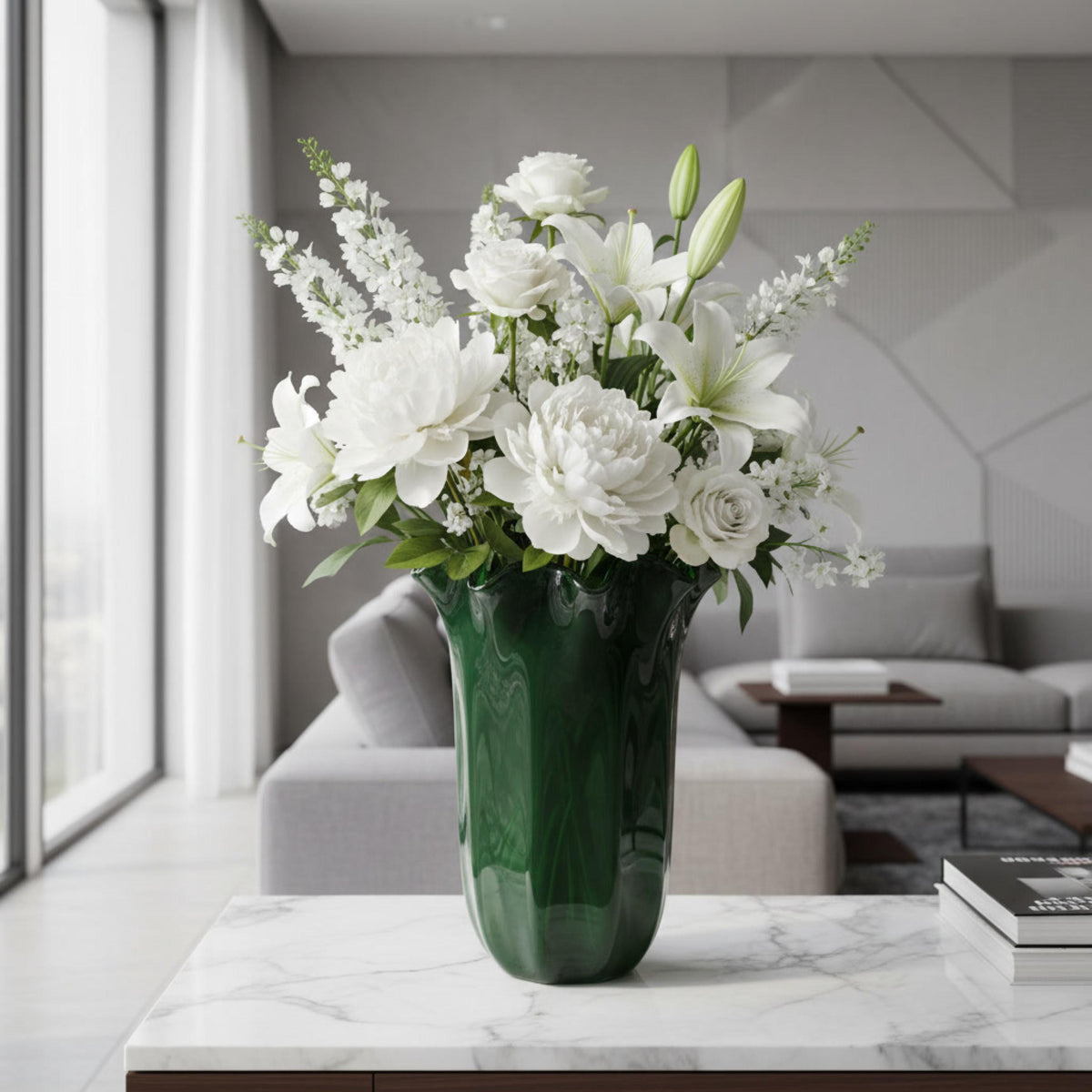 Murano Glass Vase | Certified Murano Glass | Made in Italy | Decorative Vase | Collection Fazzoletto Grande