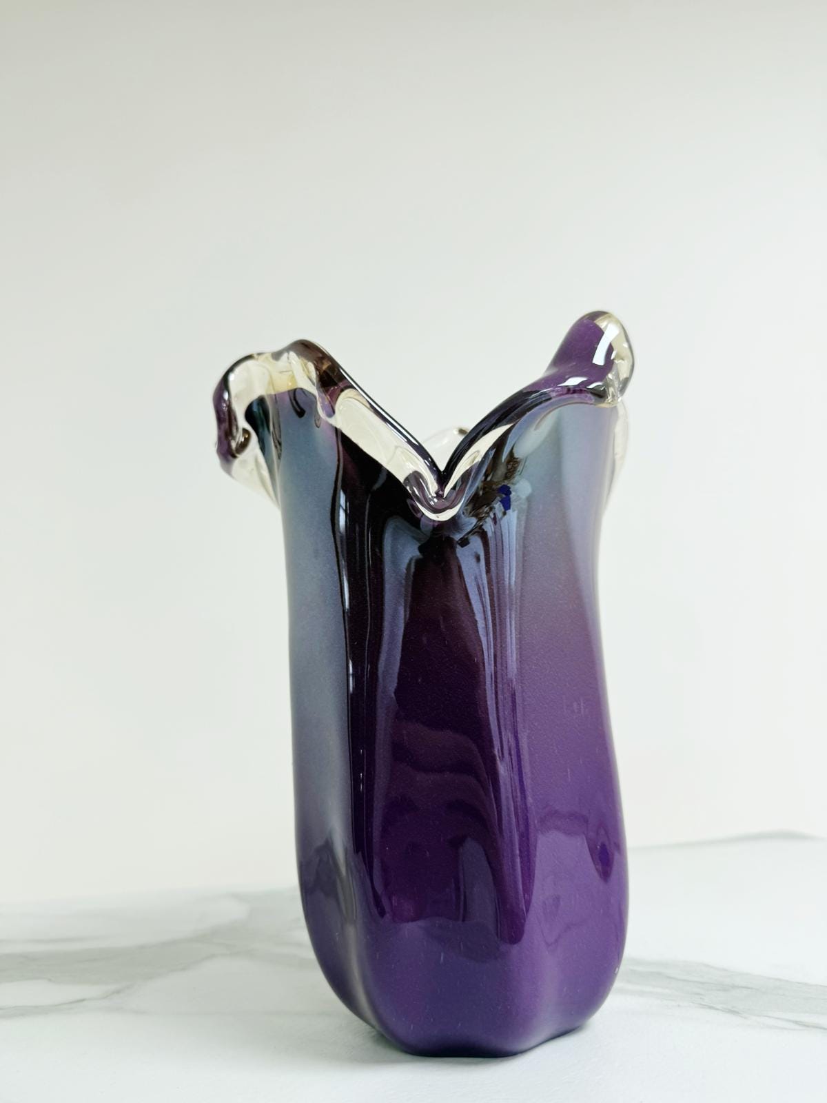 Murano Glass Vase | Certified Murano Glass | Made in Italy | Decorative Vase | Collection Tulipano Medio