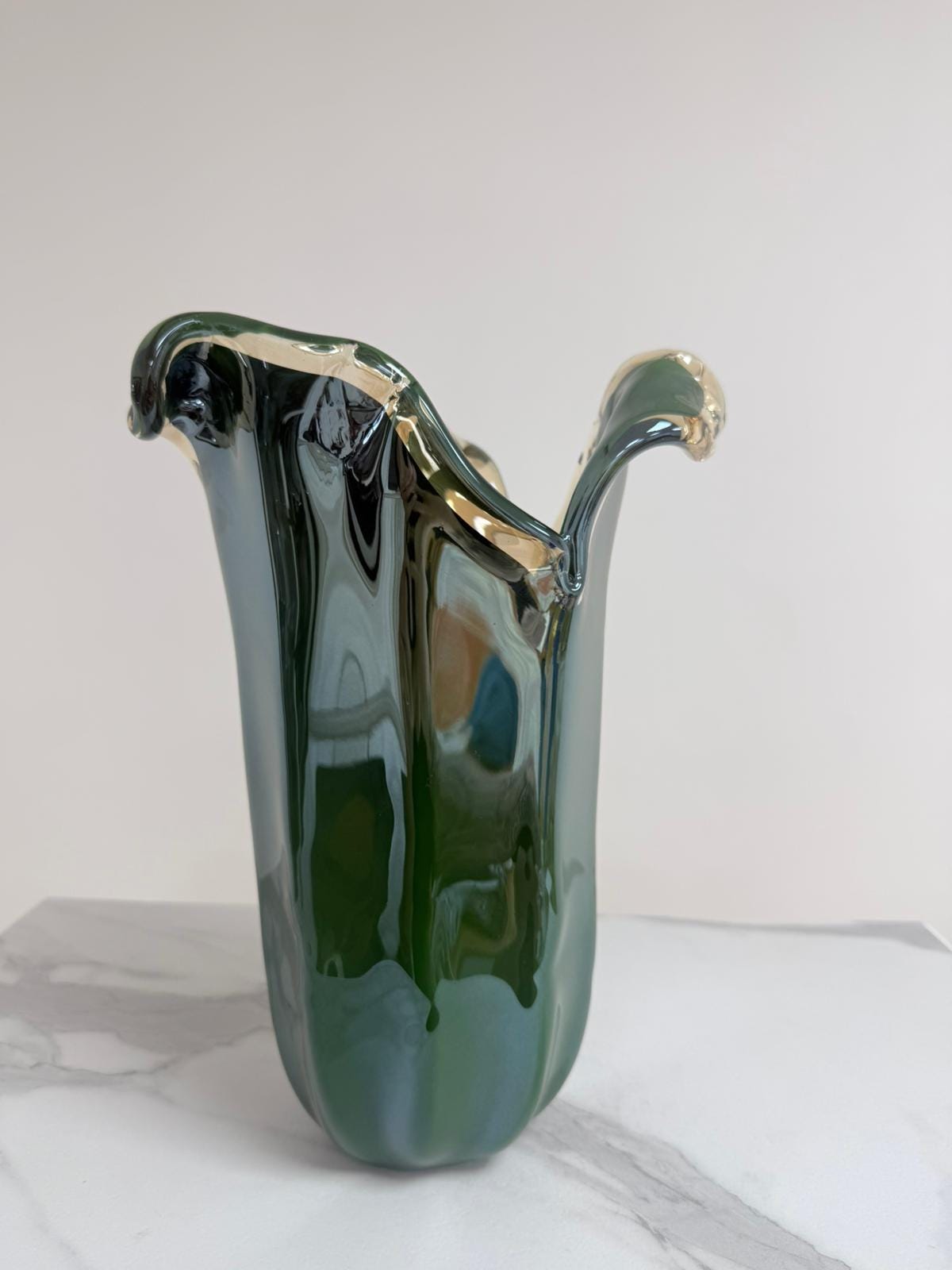 Murano Glass Vase | Certified Murano Glass | Made in Italy | Decorative Vase | Collection Tulipano Grande