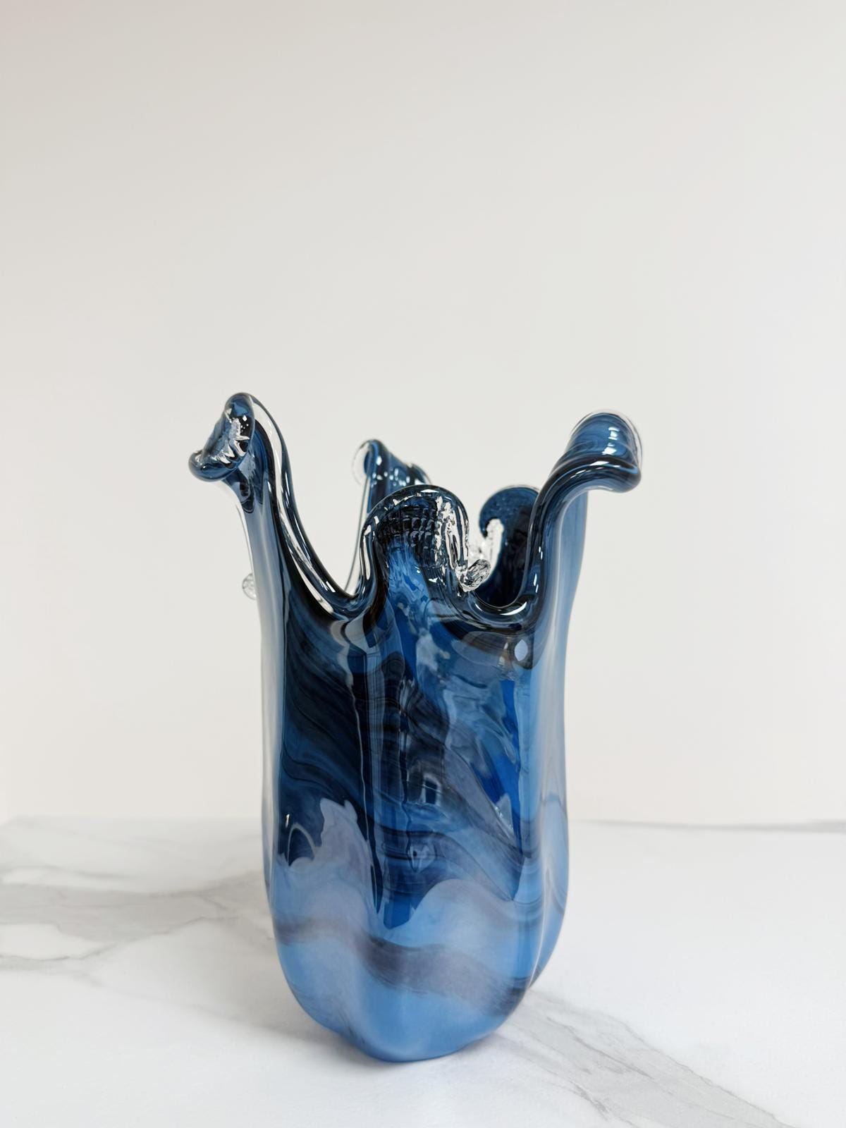 Murano Glass Vase | Certified Murano Glass | Made in Italy | Decorative Vase | Collection Venezia Medio