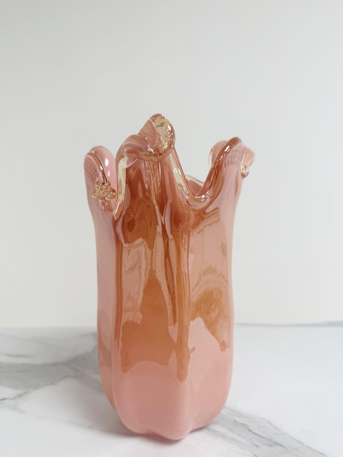 Murano Glass Vase | Certified Murano Glass | Made in Italy | Decorative Vase | Collection Venezia Medio