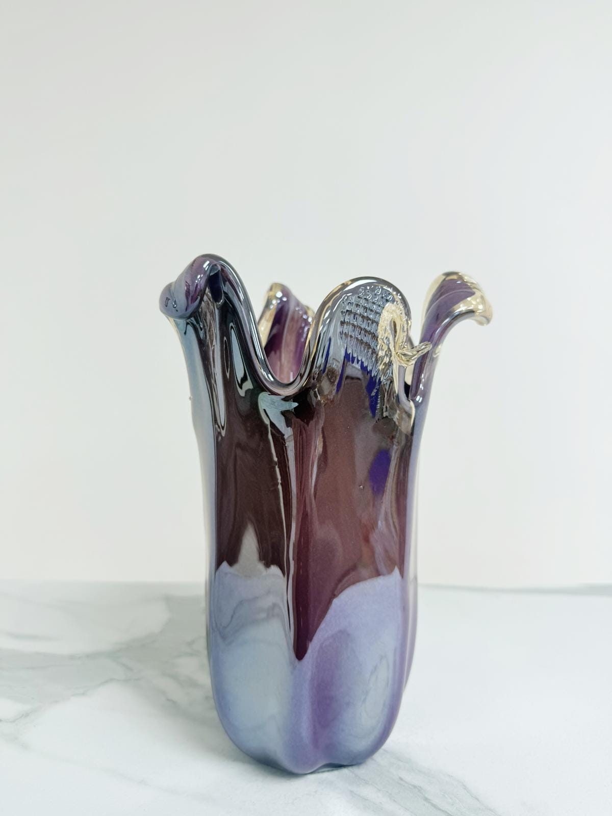 Murano Glass Vase | Certified Murano Glass | Made in Italy | Decorative Vase | Collection Venezia Medio