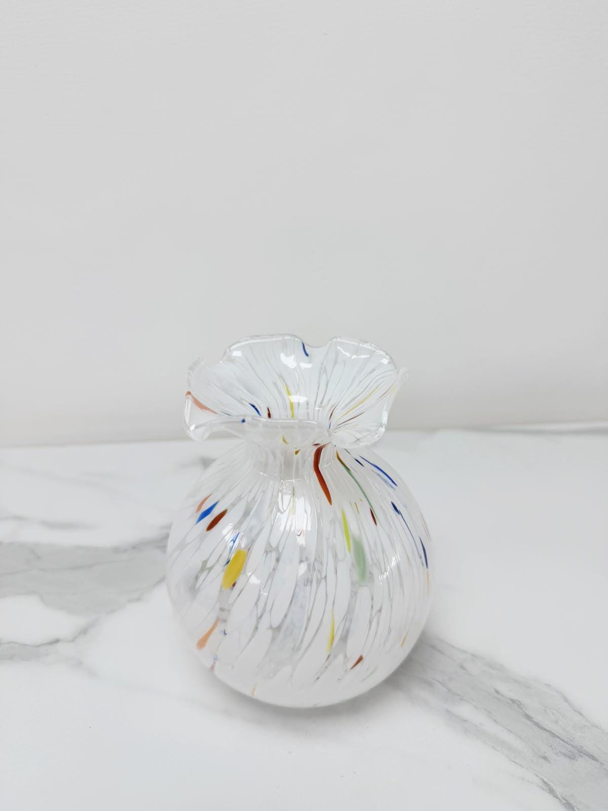Murano Glass Vase | Certified Murano Glass | Made in Italy | Decorative Vase | Collection Smeraldo